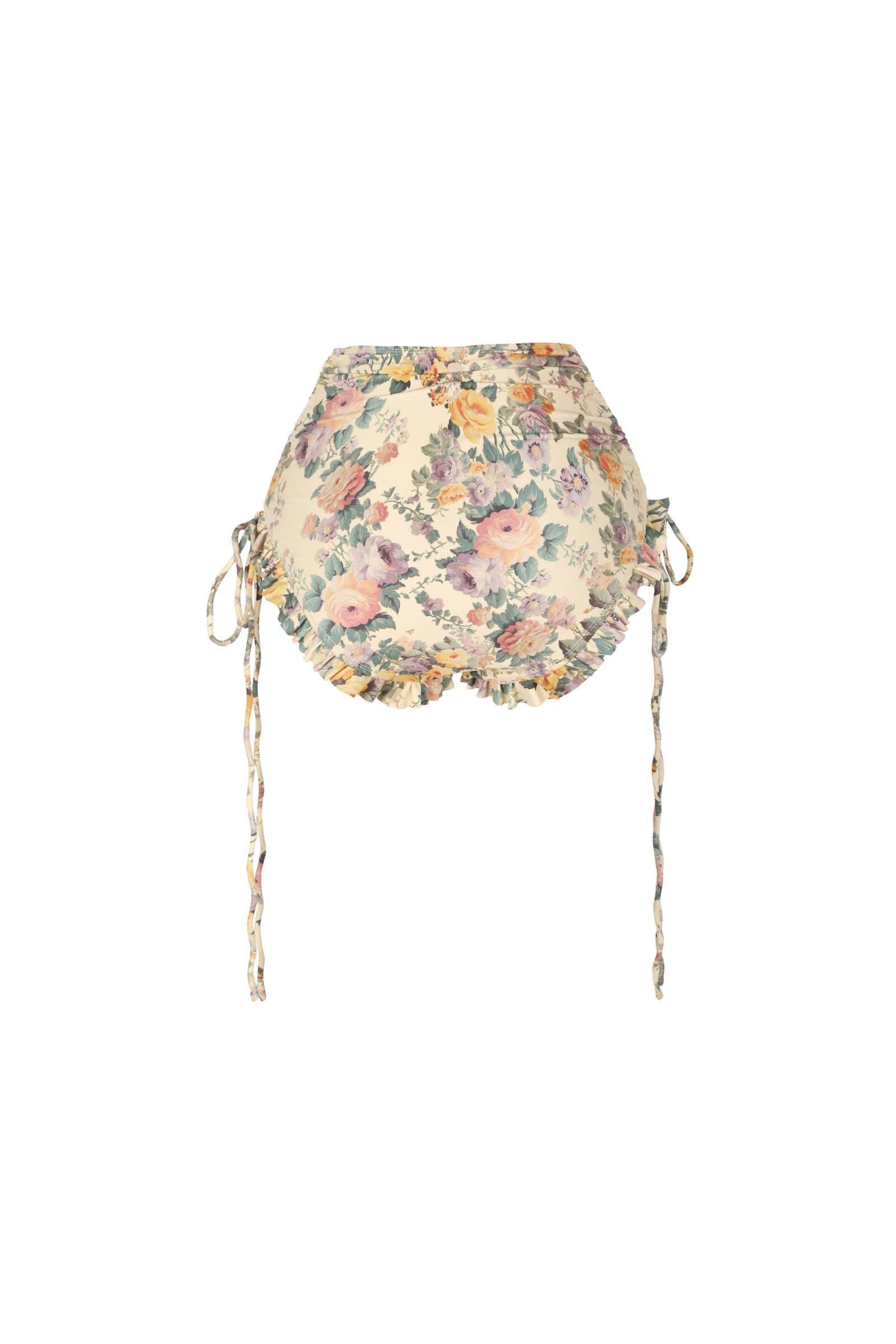 The Blonde Floral Babydoll Bikini Top Product Image