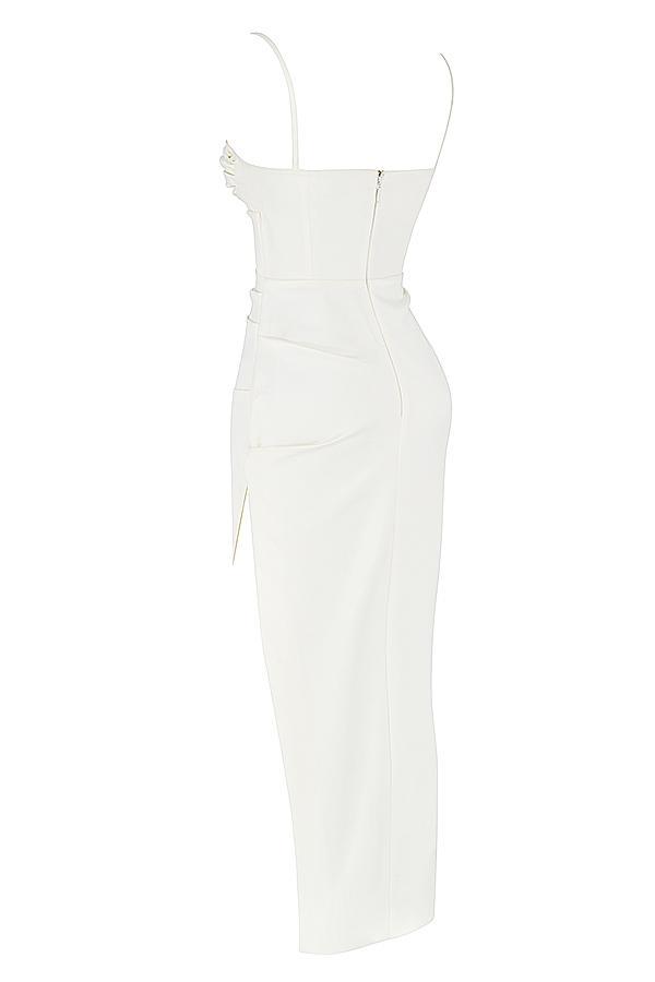 Flora  ivory satin corset dress Product Image