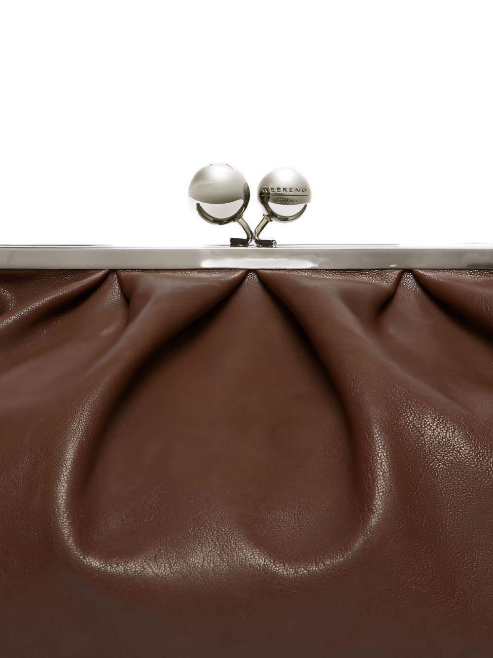 large Pasticcino leather clutch bag Product Image