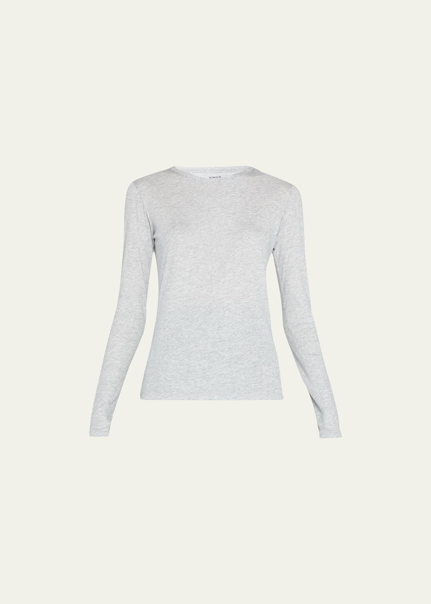 Essential Long-Sleeve Crewneck Tee Product Image