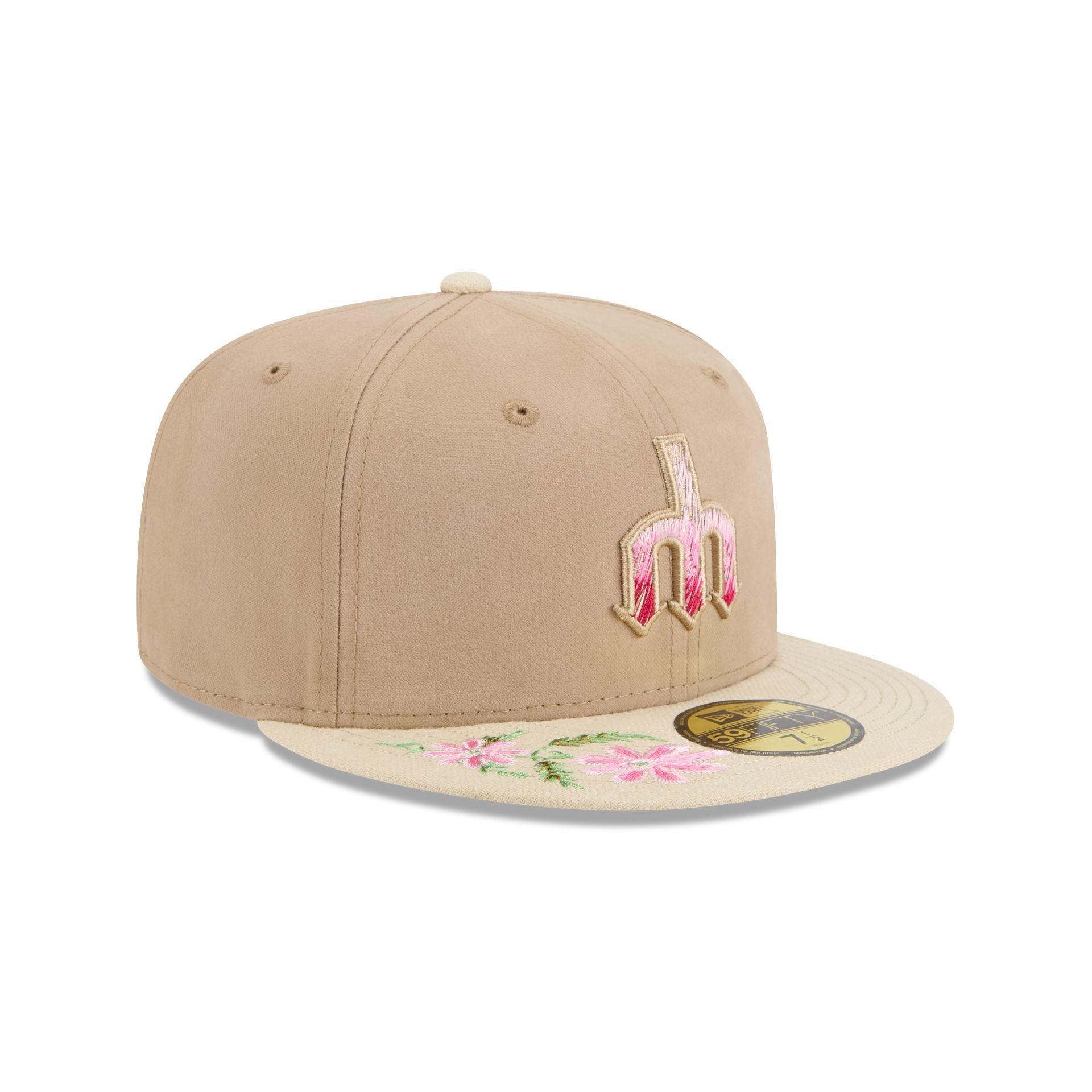 Seattle Mariners Hand Stitched Floral 59FIFTY Fitted Hat Male Product Image