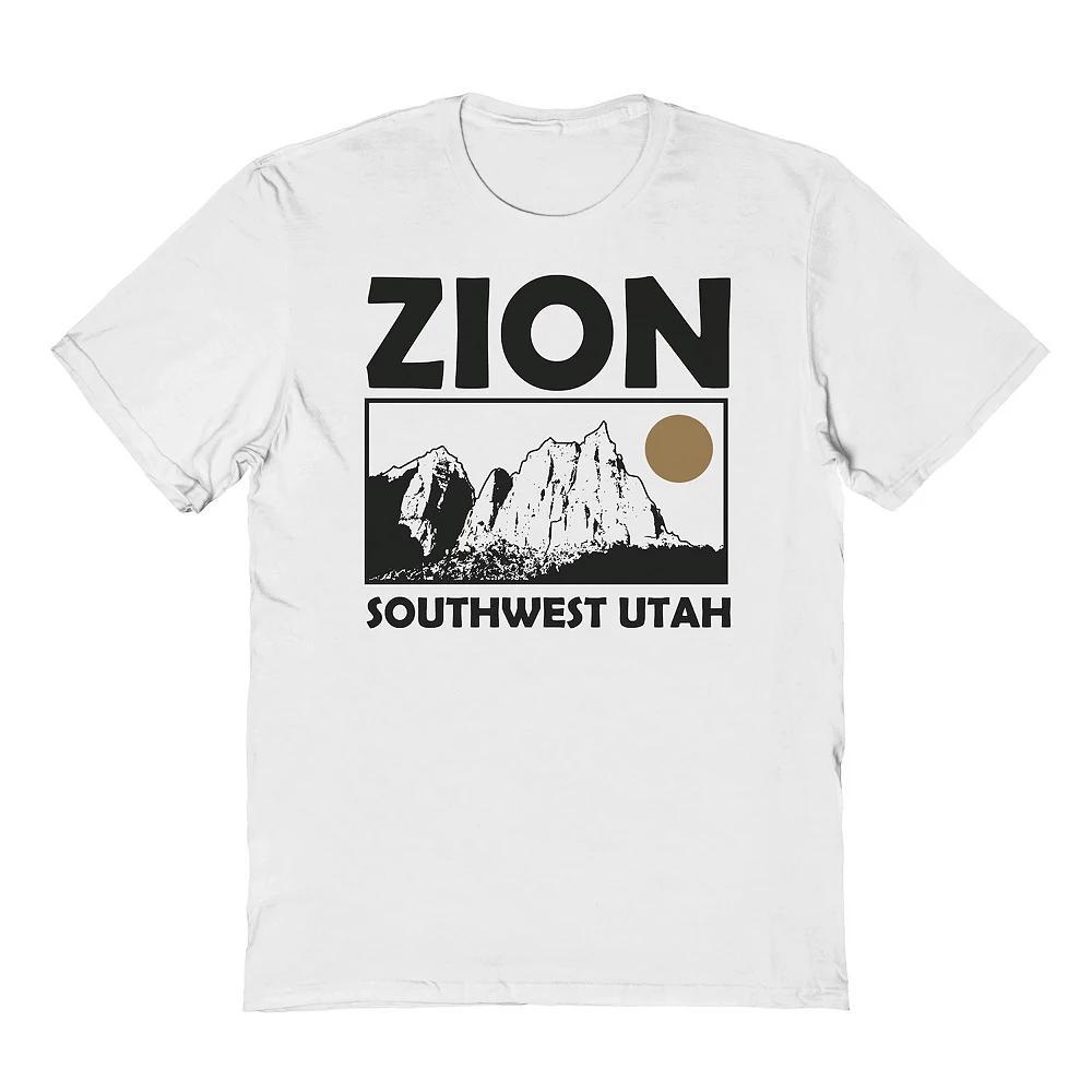 Men's Country Parks Zion Southwest Utah Graphic Tee, Size: Small, White Product Image