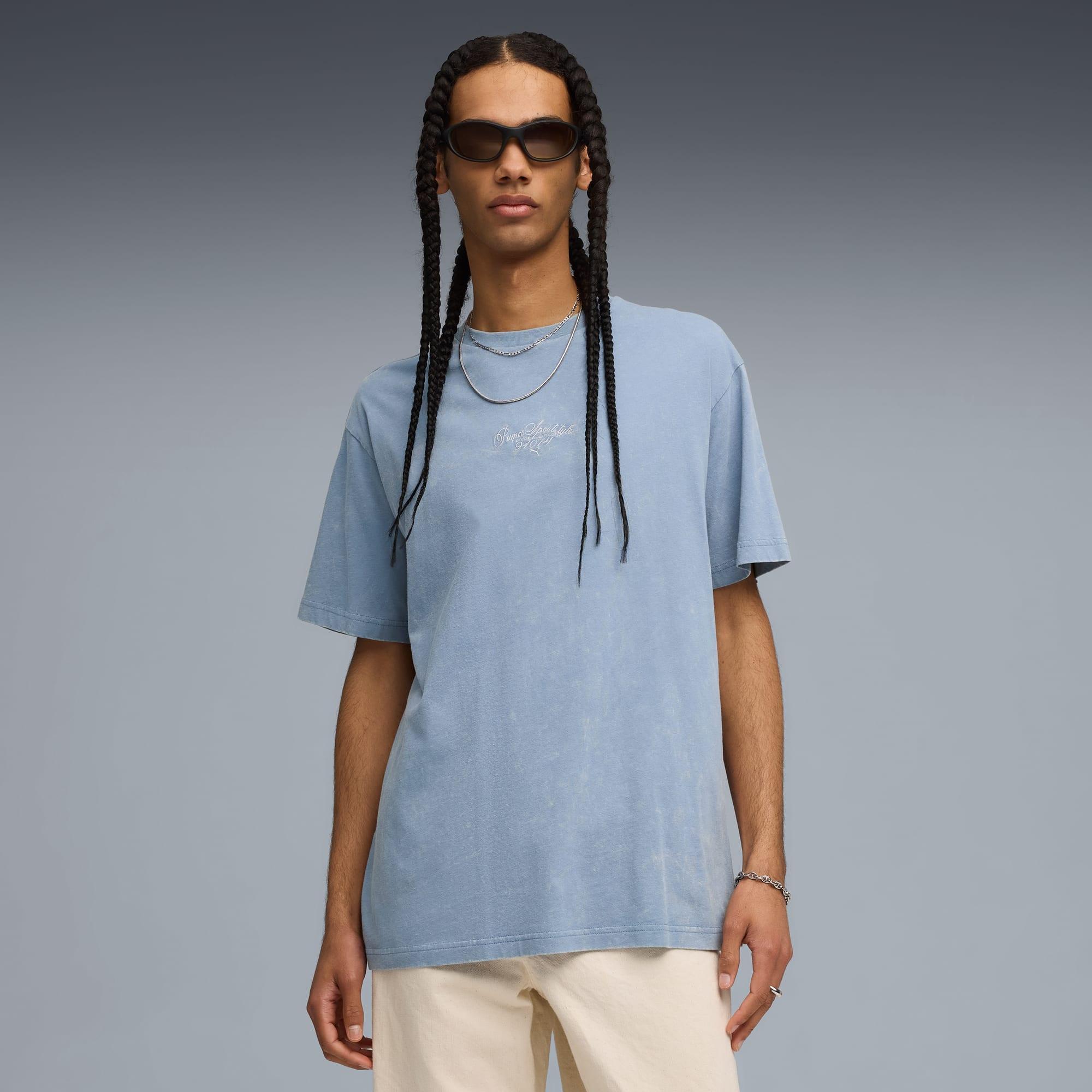 Graphic Relaxed Washed Tee Men Product Image