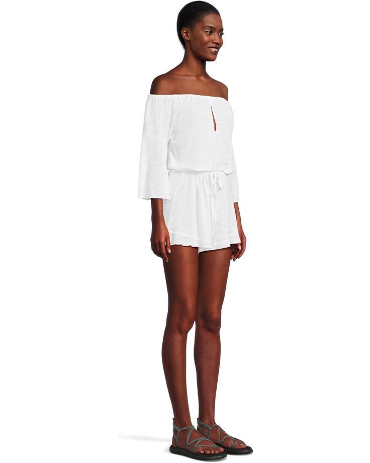 Breezy Basics Off The Shoulder Romper Cover-Up Product Image