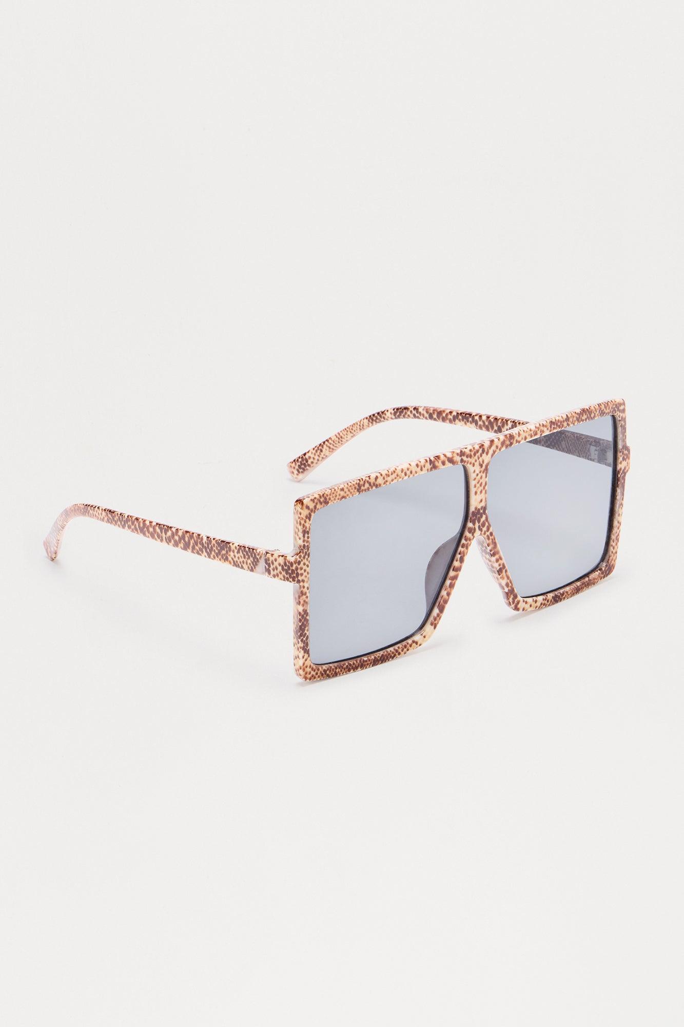 My Daily Block Out Shield Oversized Sunglasses - Nude/combo Female Product Image