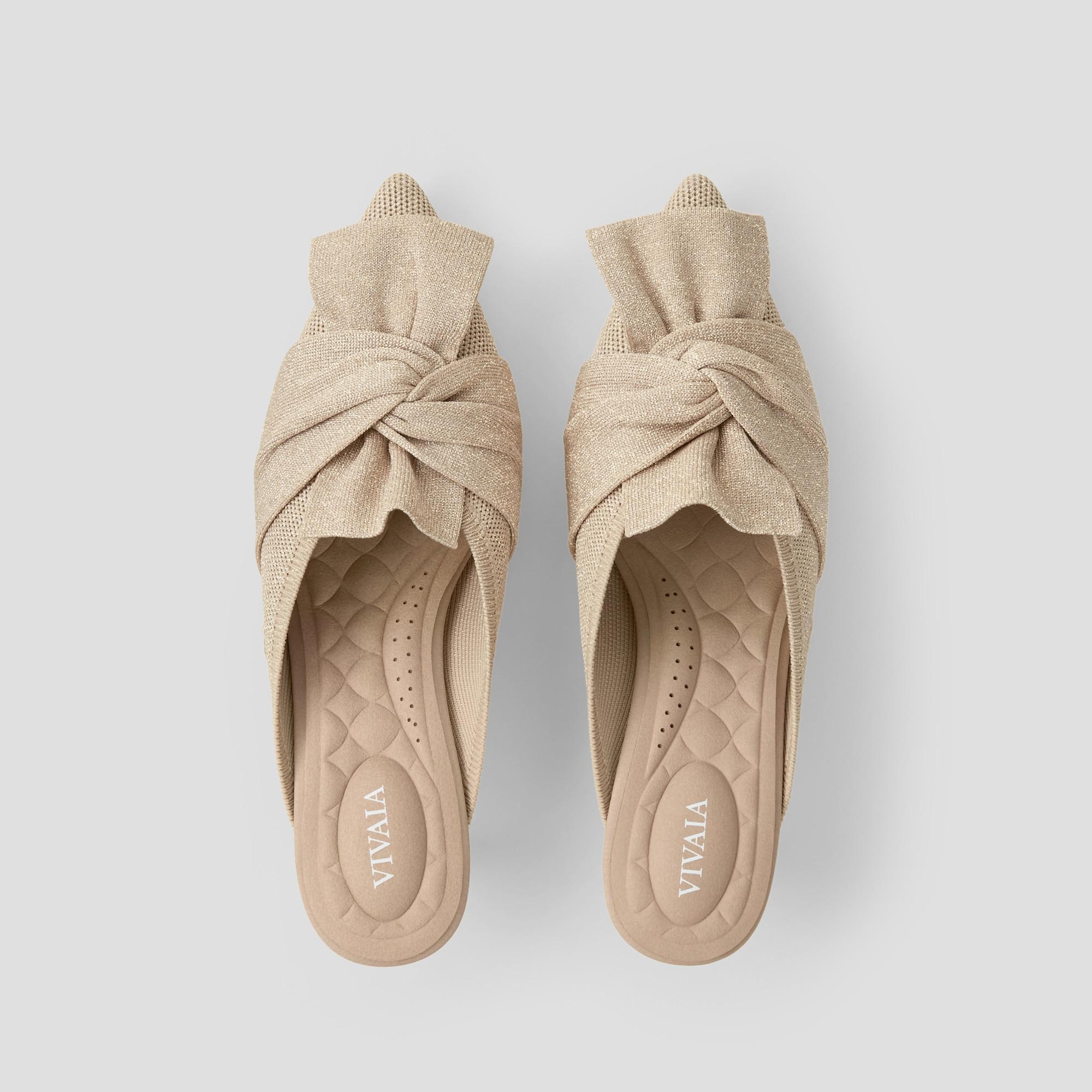Pointed-Toe Bow Sandals (Samira) Product Image
