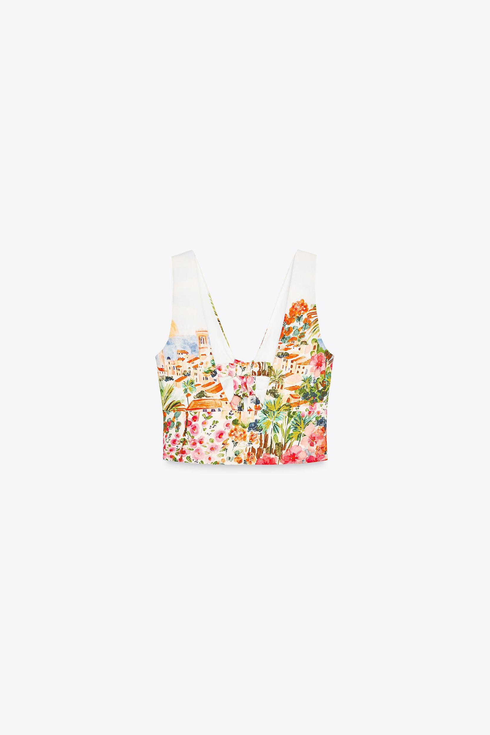 PRINTED KNOT TOP Product Image