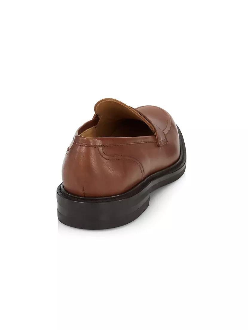 COLLECTION Leather Penny Loafers Product Image