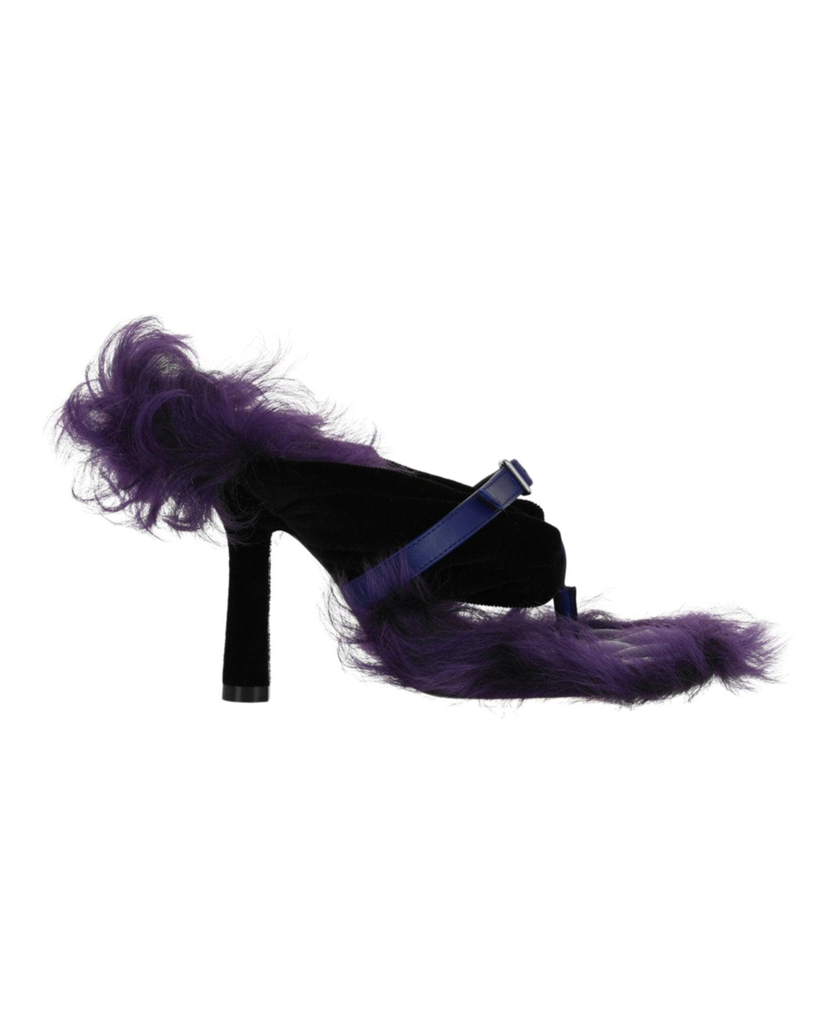 Burberry Step Post Heel Sandals Product Image