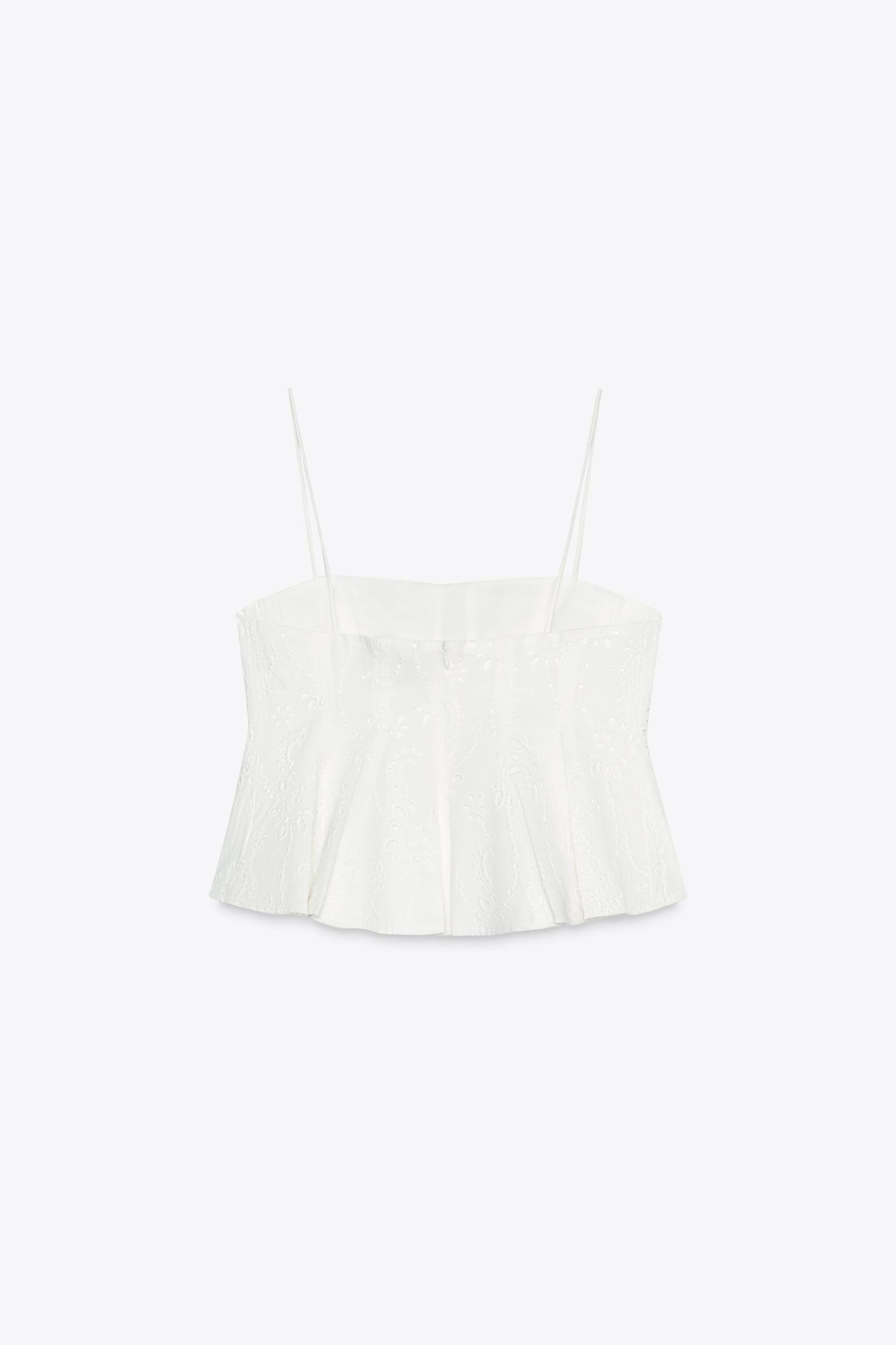 ZW COLLECTION EMBROIDERED GODET TOP Product Image