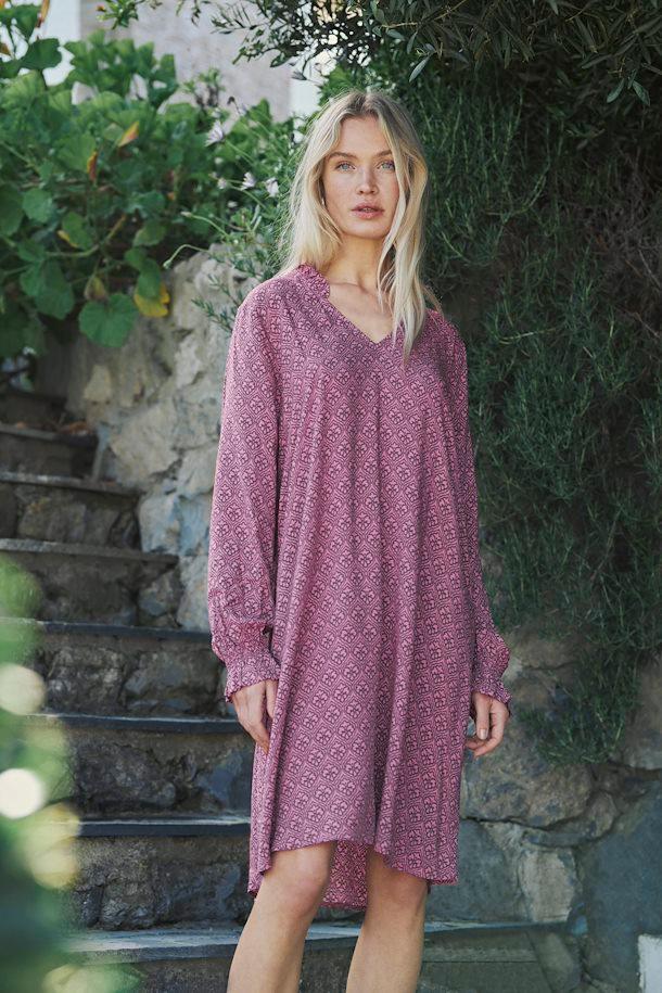 Safi Dress by Culture - Pink Graphic Product Image