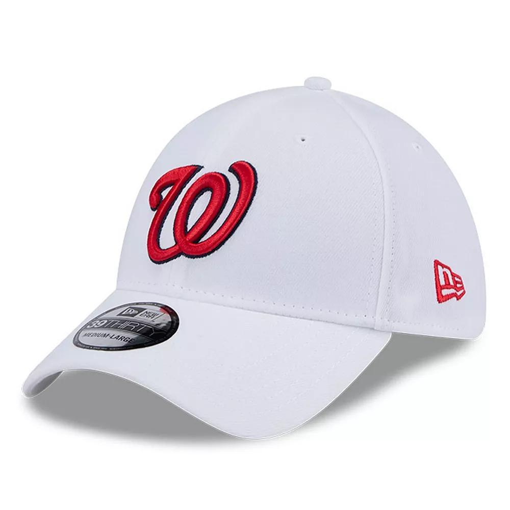 Men's New Era White Washington Nationals Evergreen 39THIRTY Flex Hat, Size: Large/XL Product Image