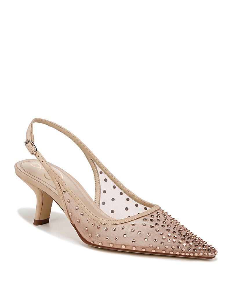 Sam Edelman Womens Biankas Pointed Toe Embellished Slingback Pumps Product Image