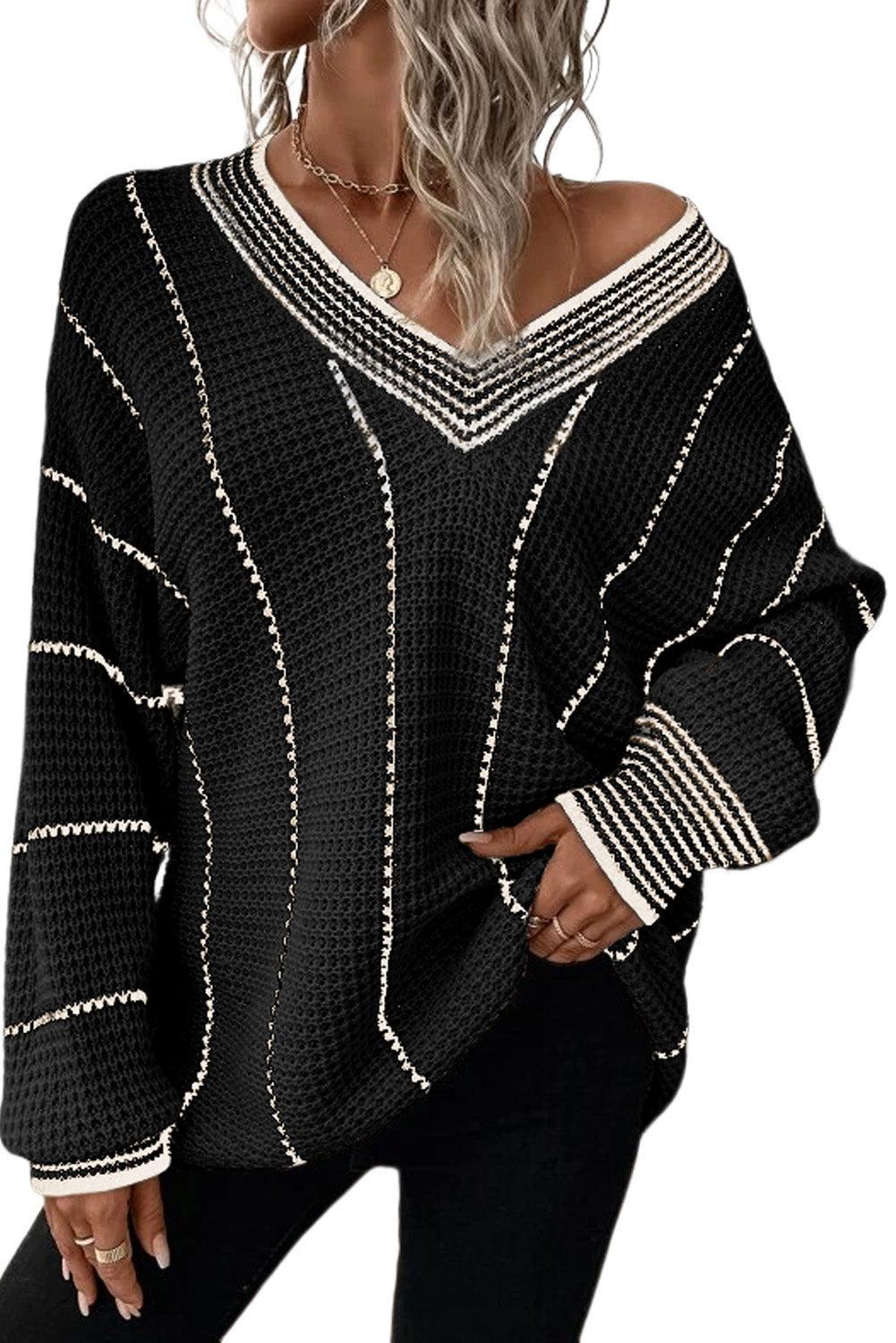 Striped Tunic Sweater Product Image