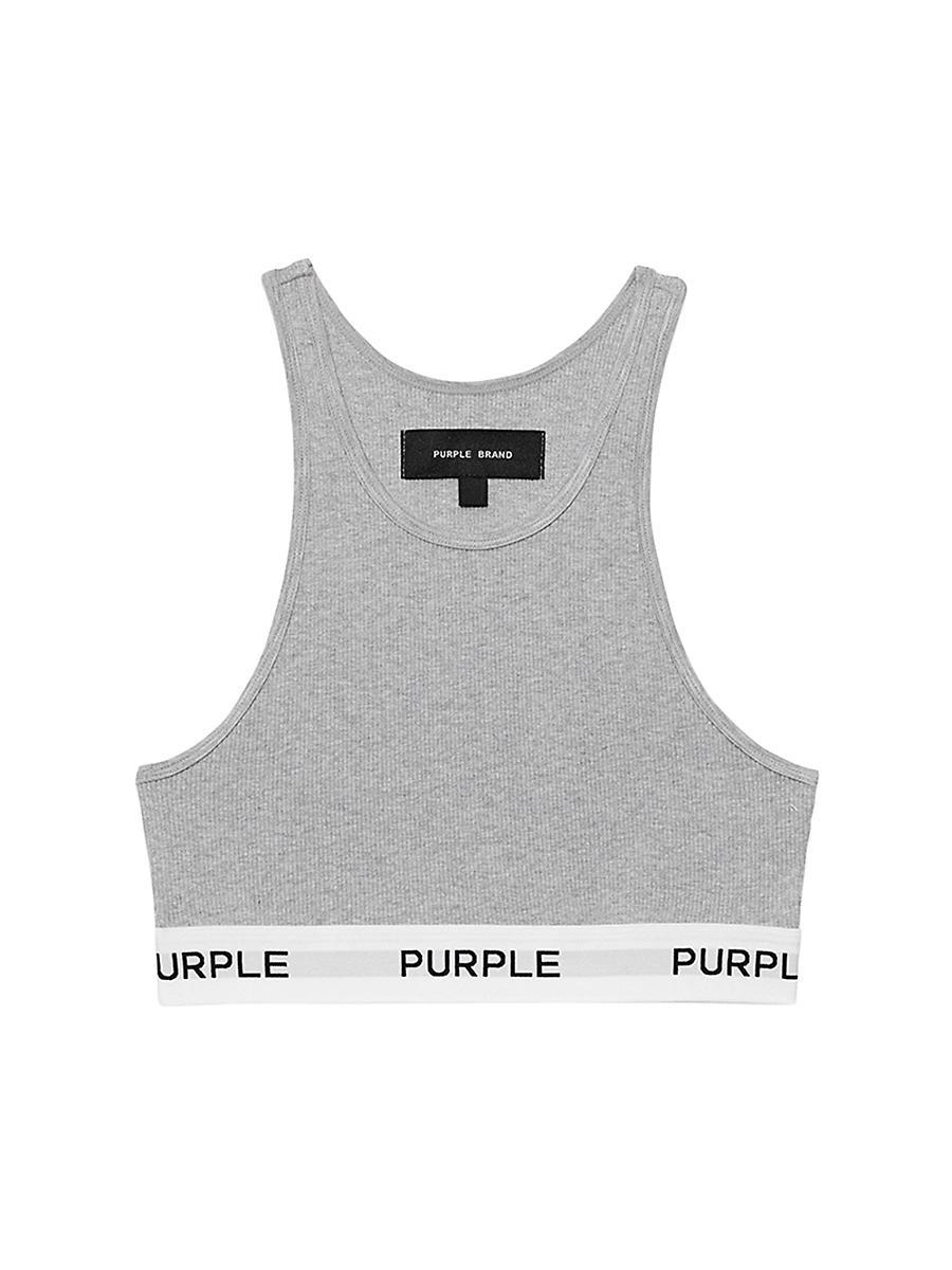 Womens Rib-Knit Bralette Product Image