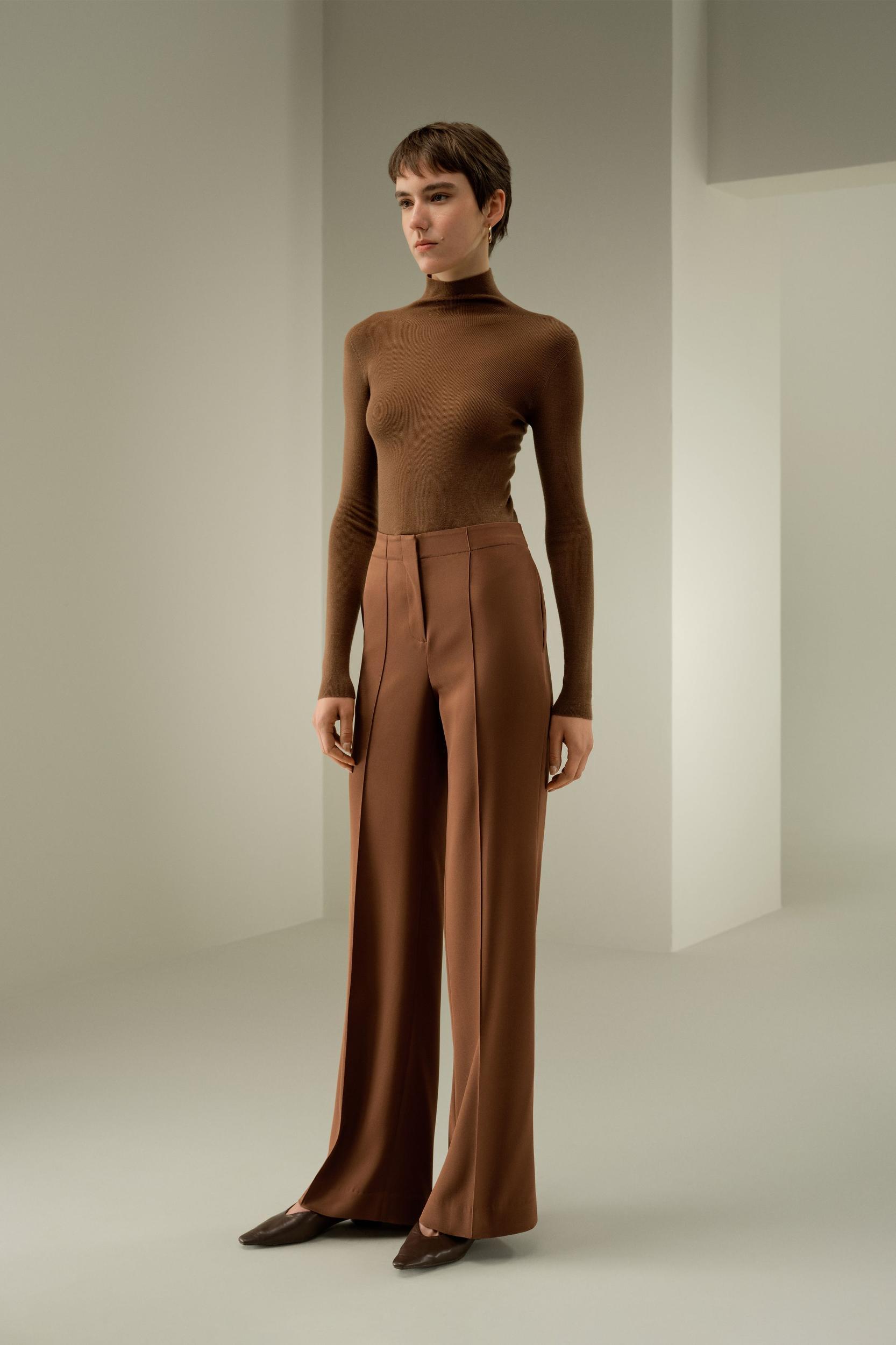 Minimalist Silk Crêpe Pant Product Image