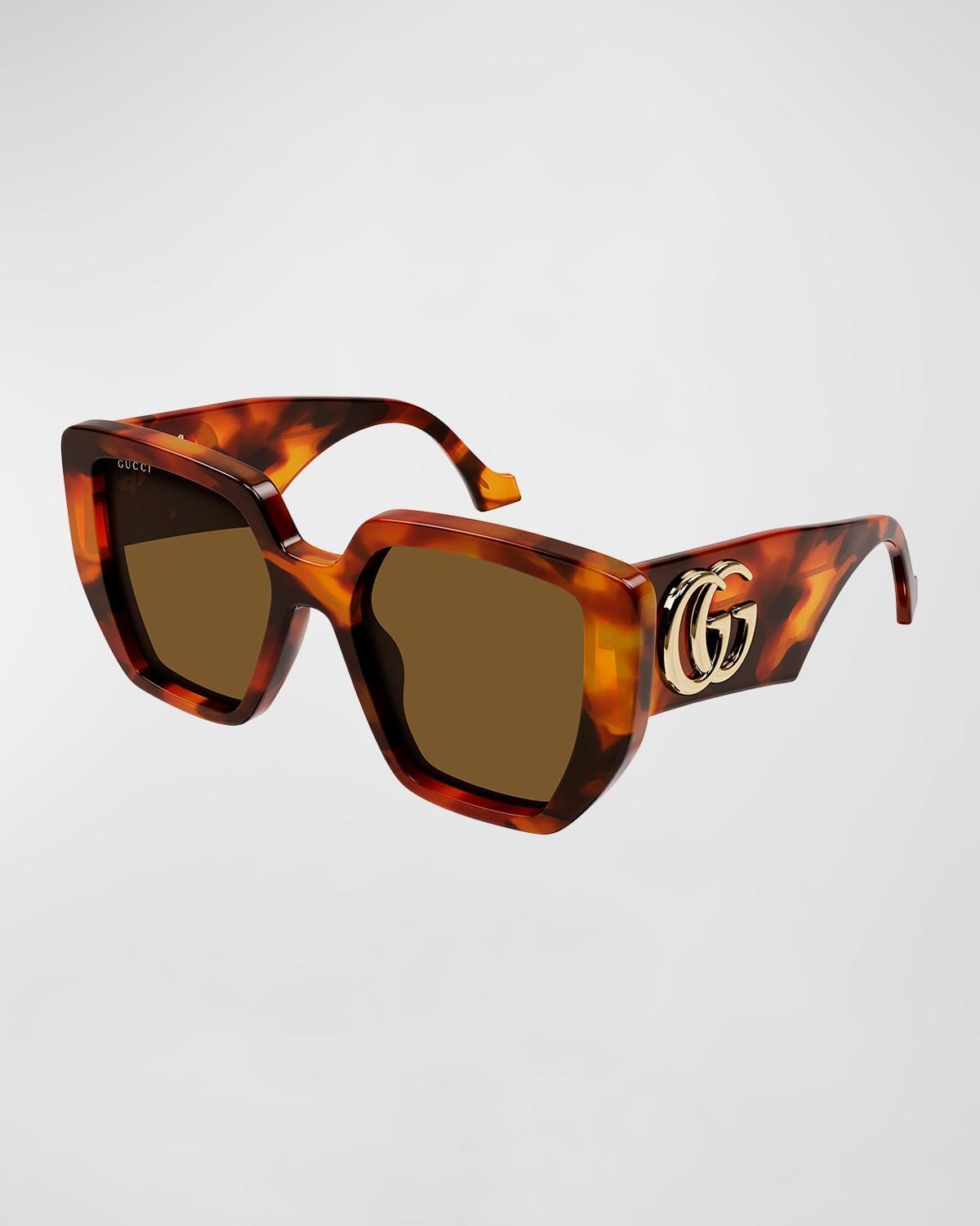 Oversized Square Acetate Sunglasses Product Image