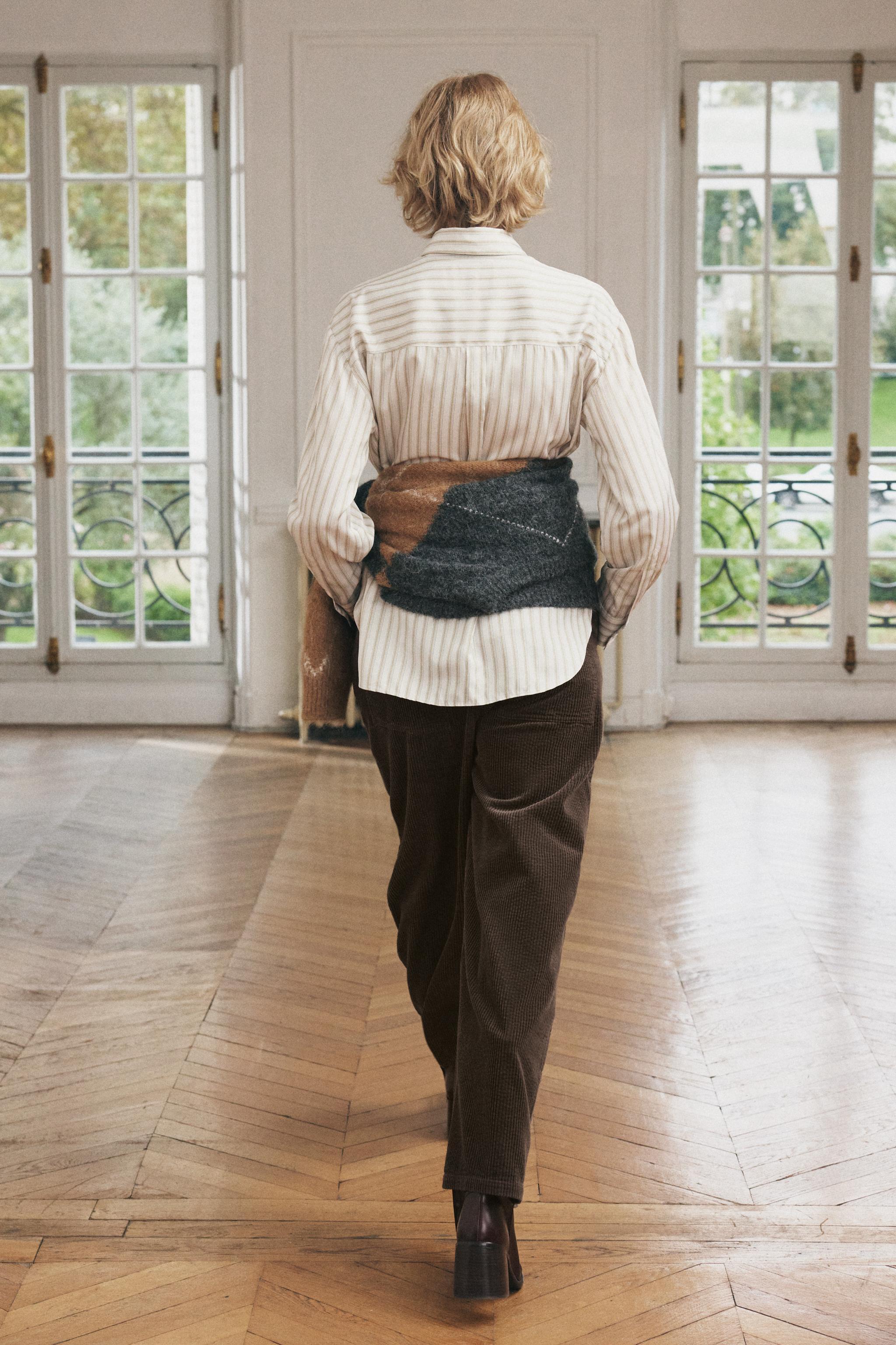 KNIT ARGYLE SWEATER Product Image