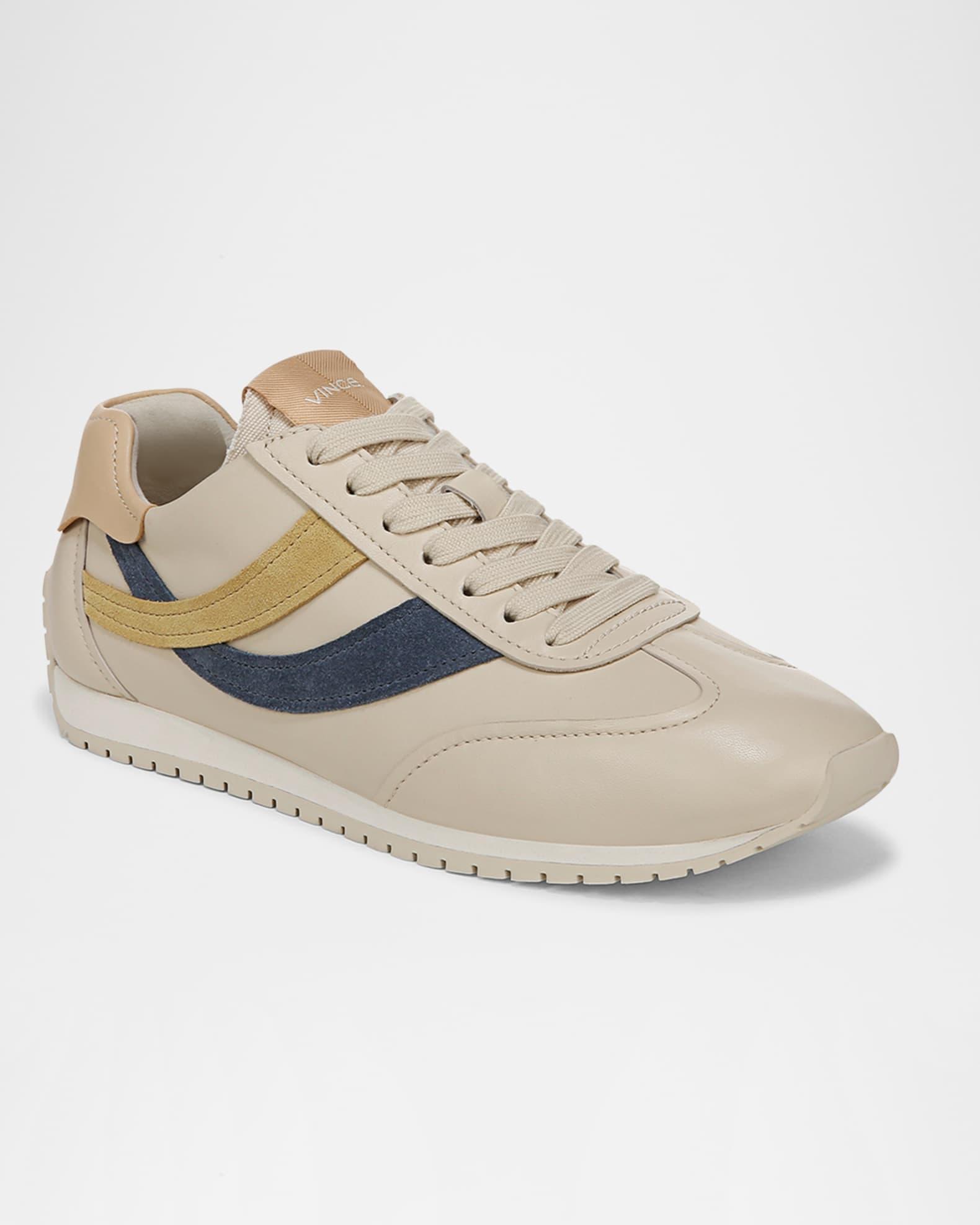 Oasis Mixed Leather Retro Sneakers Product Image