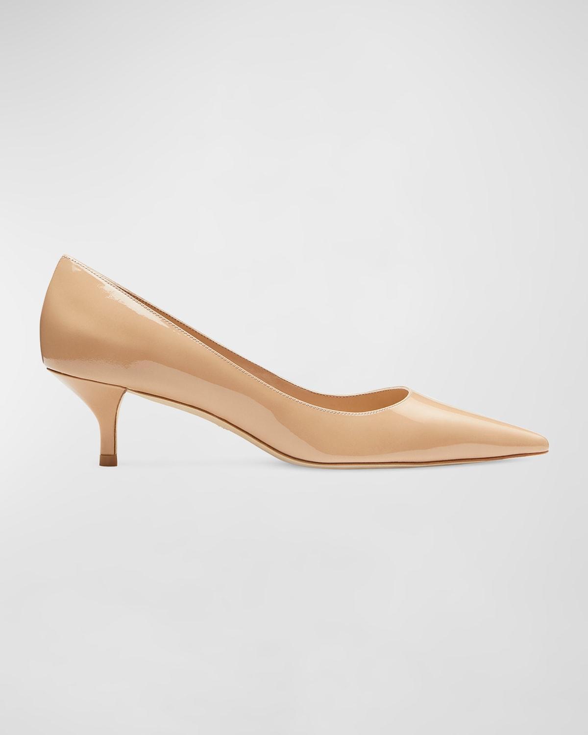 Stuart Patent Kitten-Heel Pumps Product Image