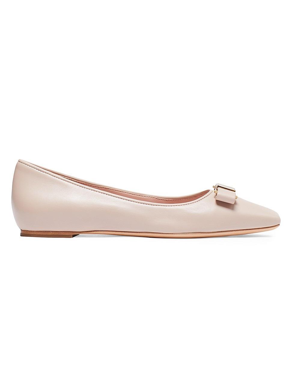 Ferragamo Womens Joelle Denim Ballet Flats Product Image