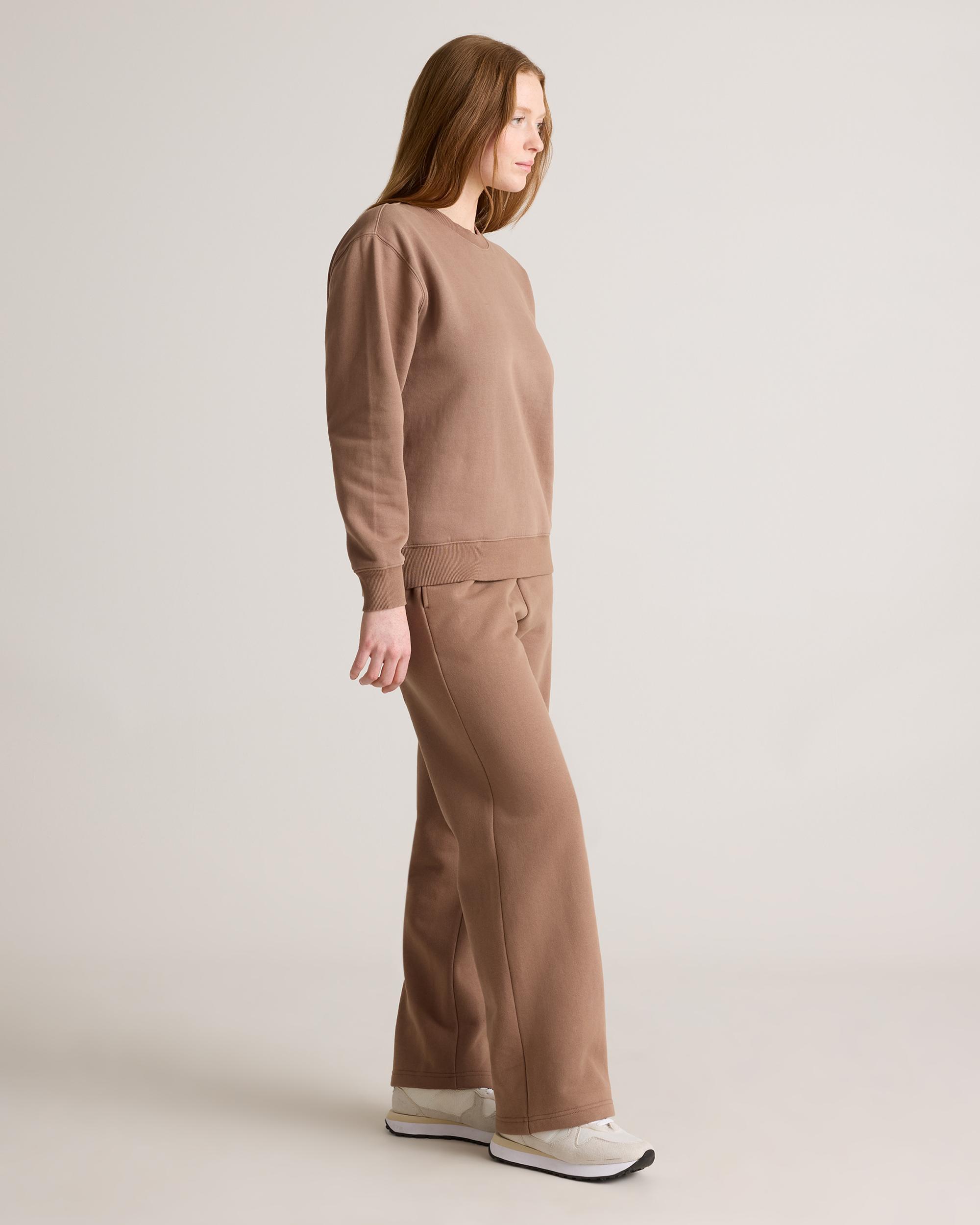 Quince | Women's Organic Heavyweight Fleece Straight Leg Sweatpants Organic Cotton Product Image