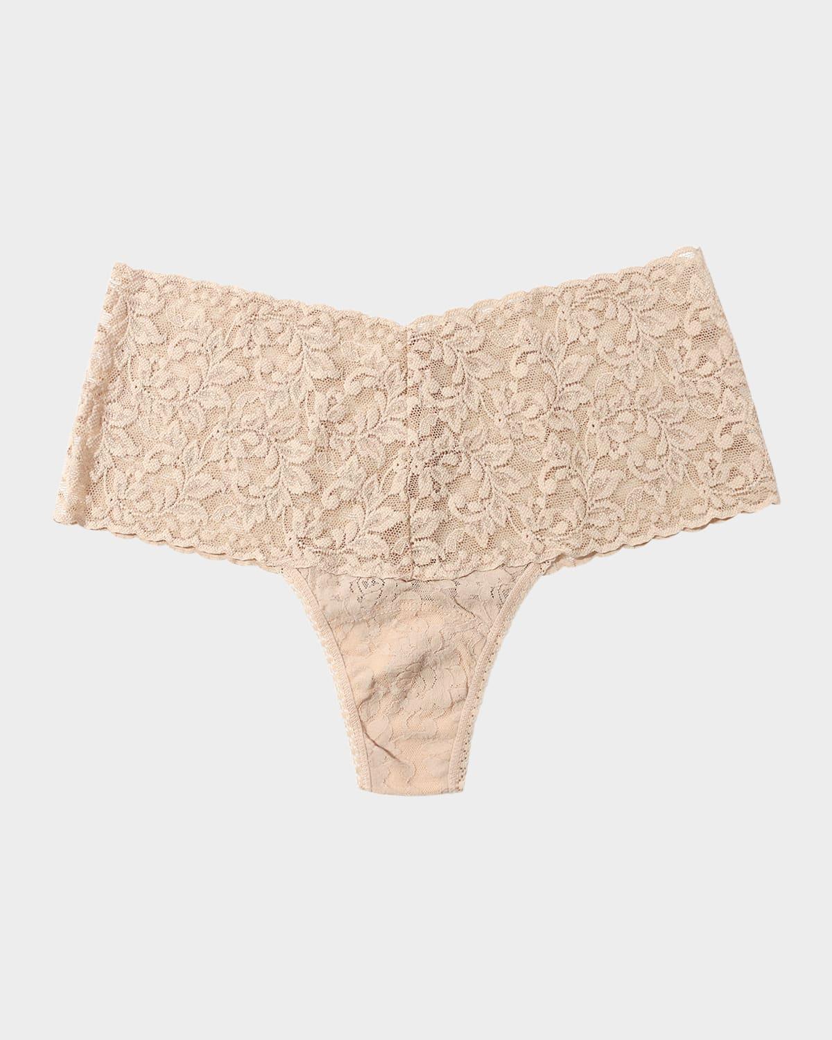Retro Signature Lace Thong Product Image