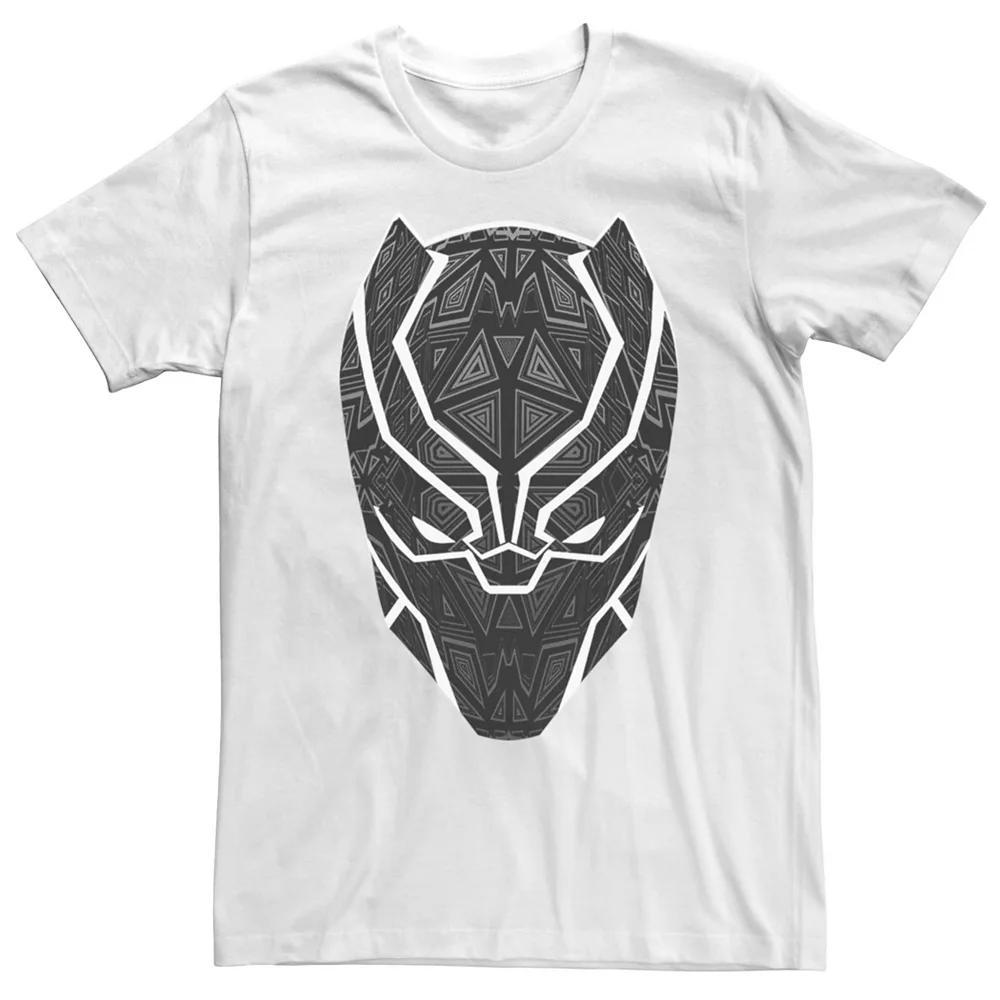 Men's Marvel Black Panther Geometric  Tee, Size: Medium, White Product Image