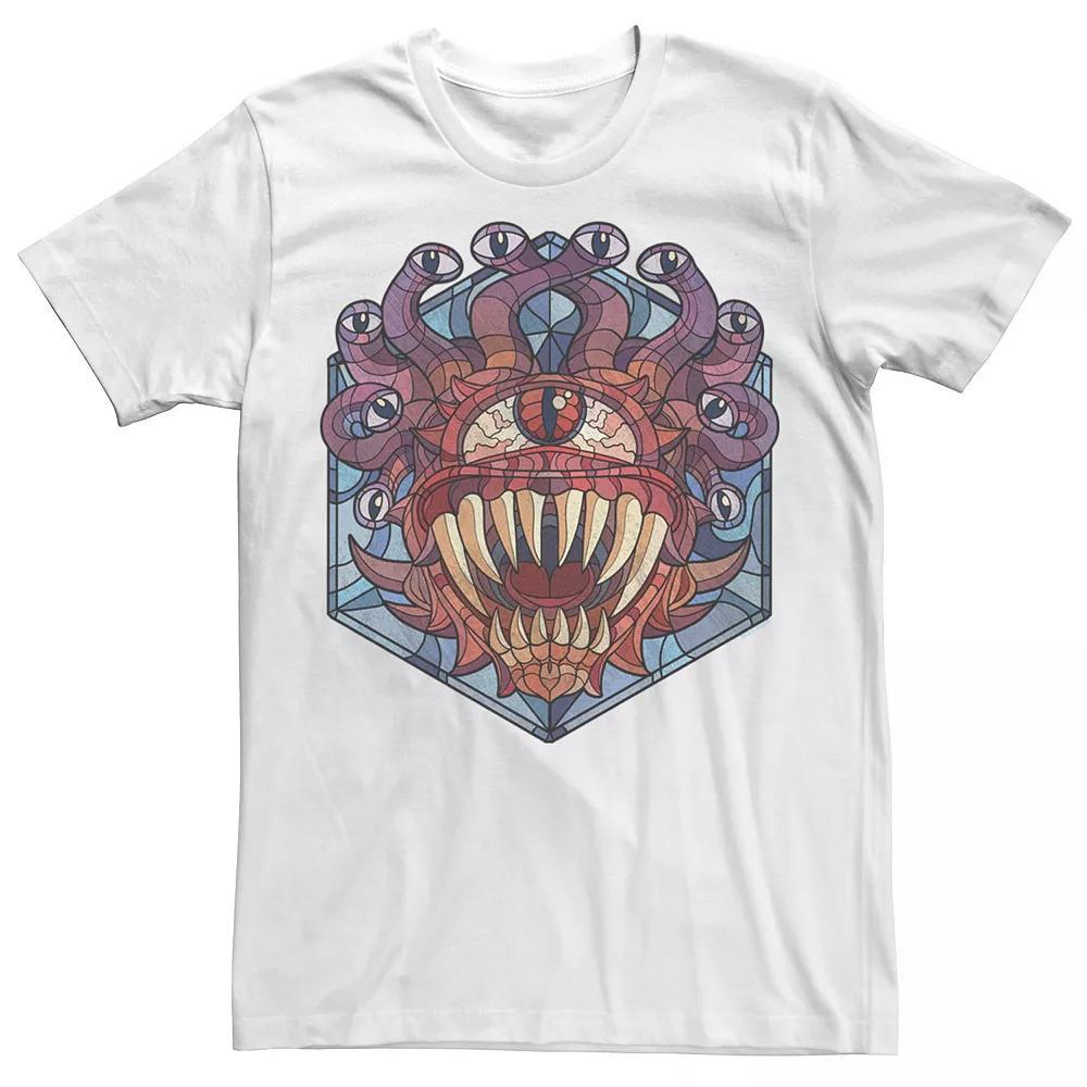 Big & Tall Dungeons And Dragons Beholder Stained Glass Tee, Men's, Size: 5XL, White Product Image