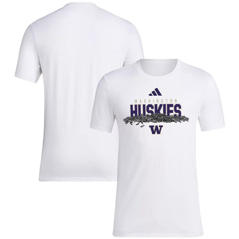 Men's adidas White Washington Huskies Baseball Sunflower Seeds T-Shirt, Size: XL Product Image