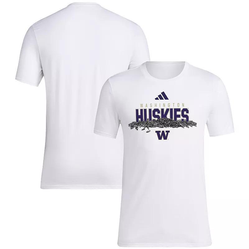 Men's adidas White Washington Huskies Baseball Sunflower Seeds T-Shirt, Size: XL Product Image