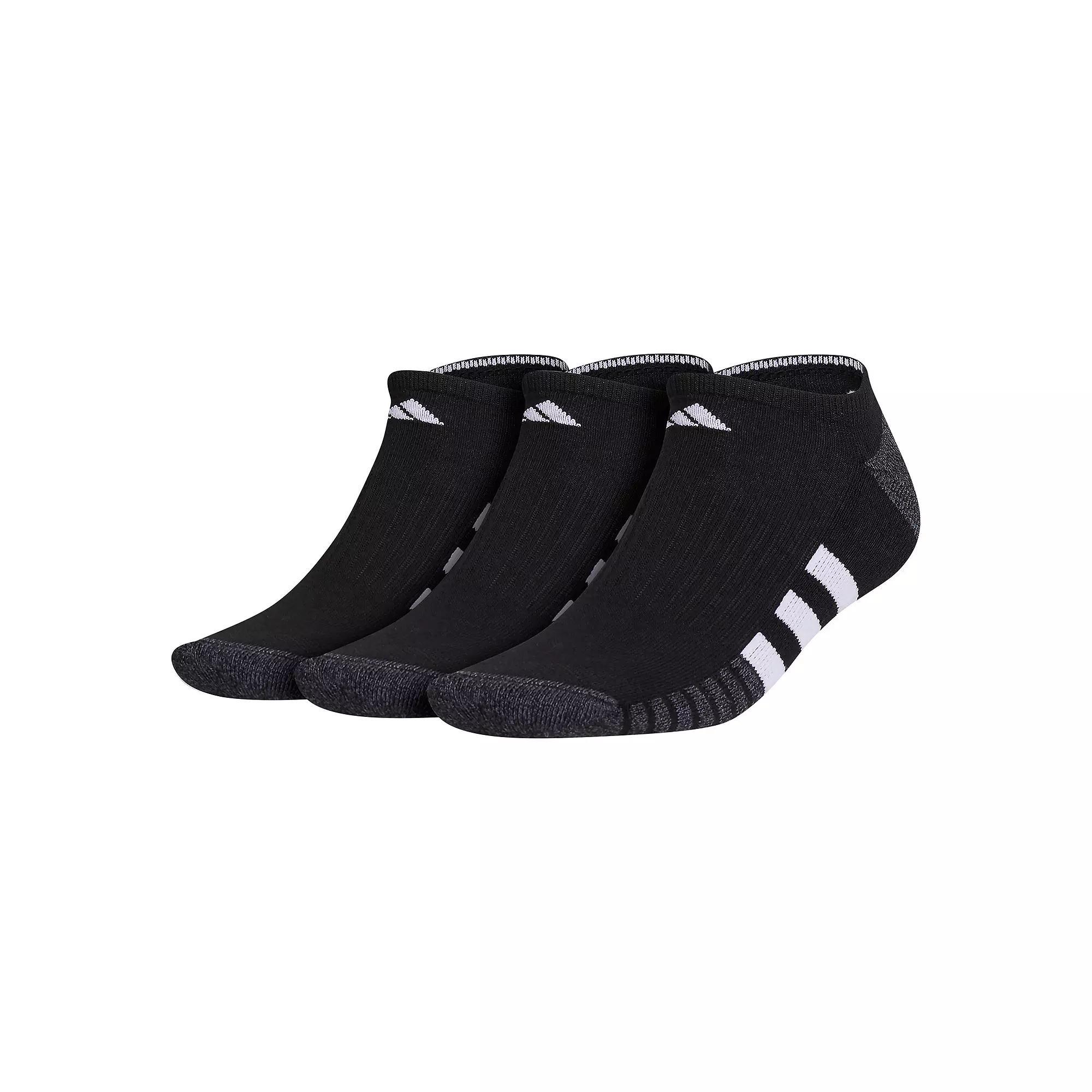 Men's adidas Cushioned 3.0 3-Pack No Show Socks, Size: 6-12, White Product Image