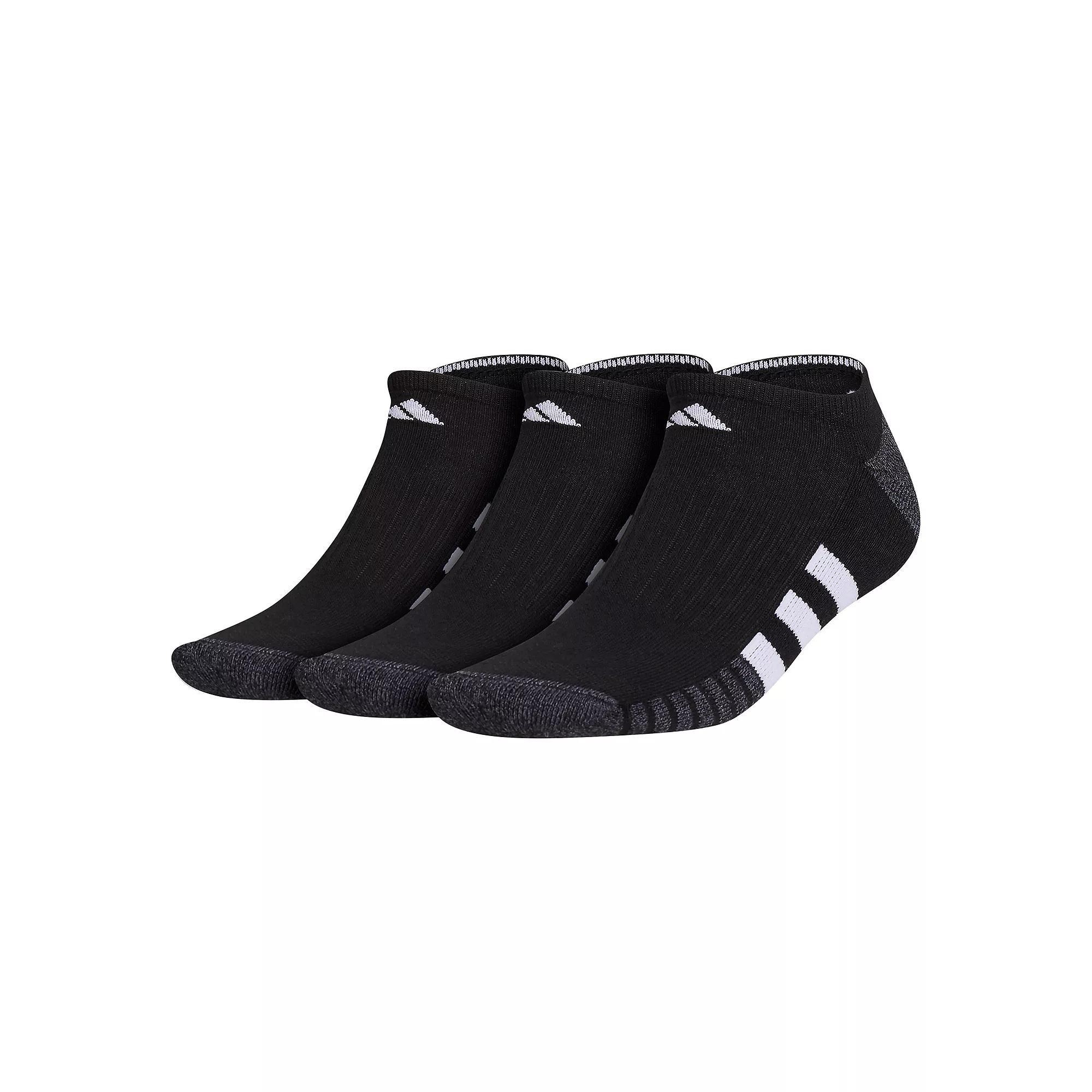Men's adidas Cushioned 3.0 3-Pack No Show Socks, Size: 6-12, White Product Image