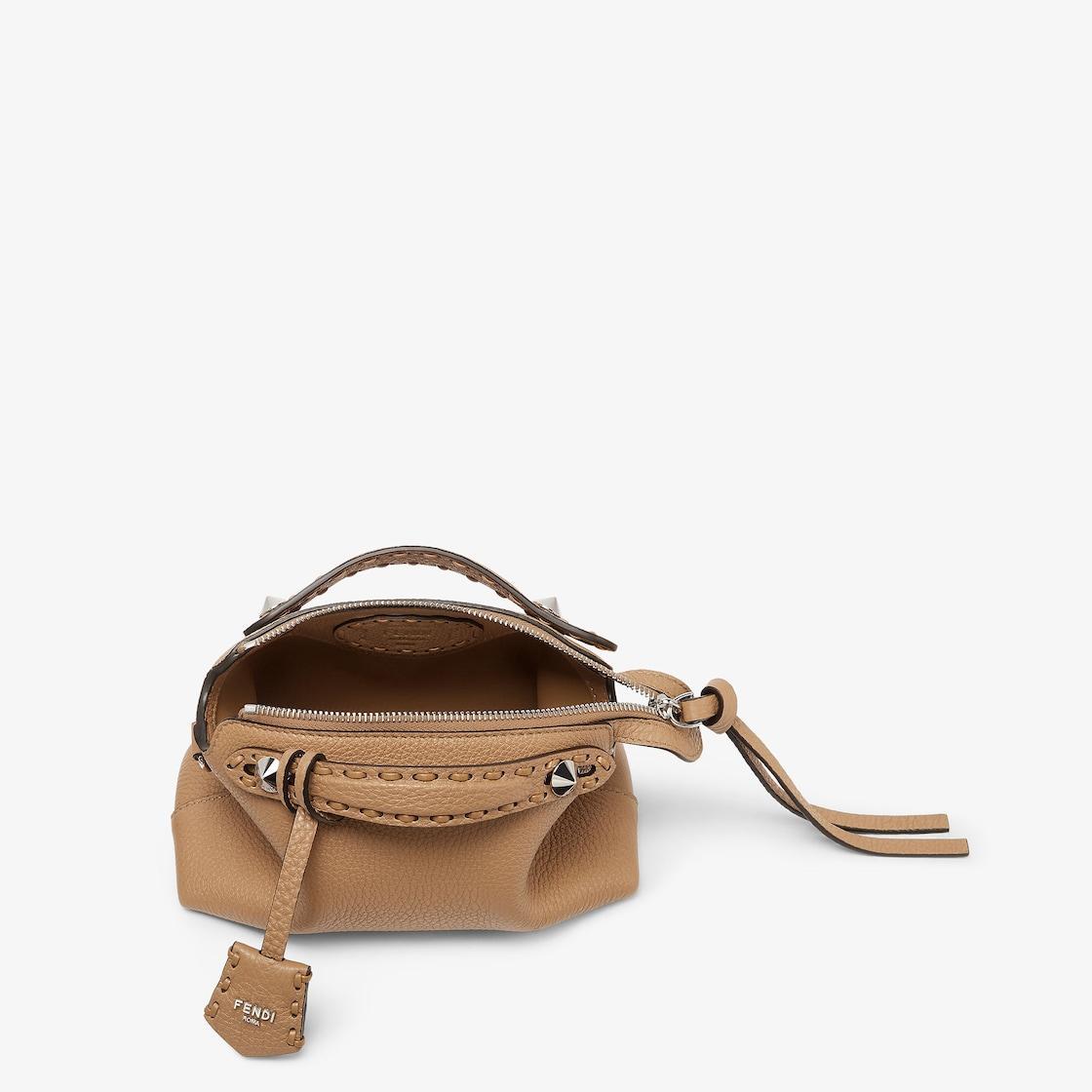 By The Way Selleria LargeCappuccino-colored Selleria bag with 200 hand-sewn stitches Product Image