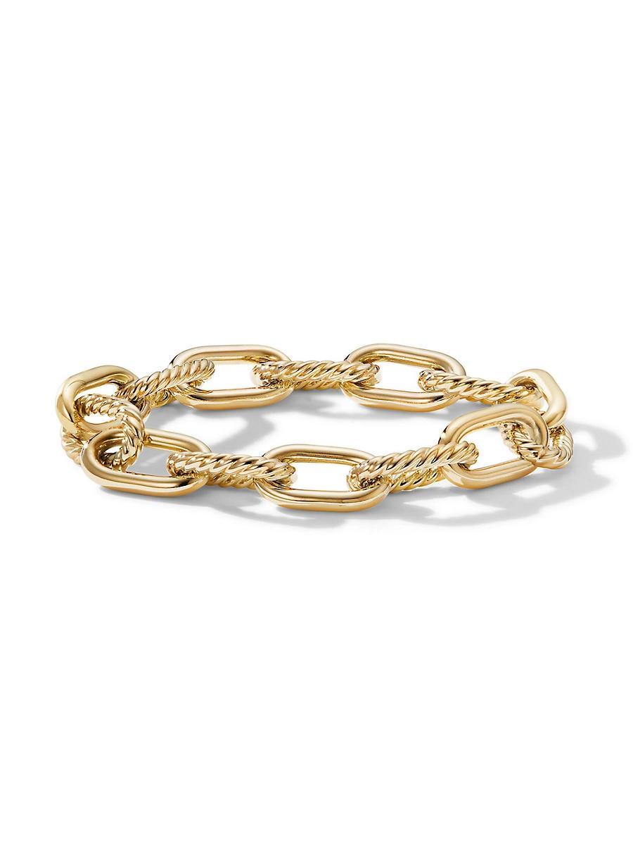 Womens DY Madison Chain Bracelet in 18K Yellow Gold, 11mm Product Image