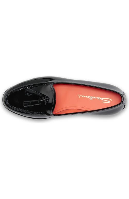 Santoni Women's Andrea Black Patent Tassel Loafer at Nordstrom, Size 38 Product Image