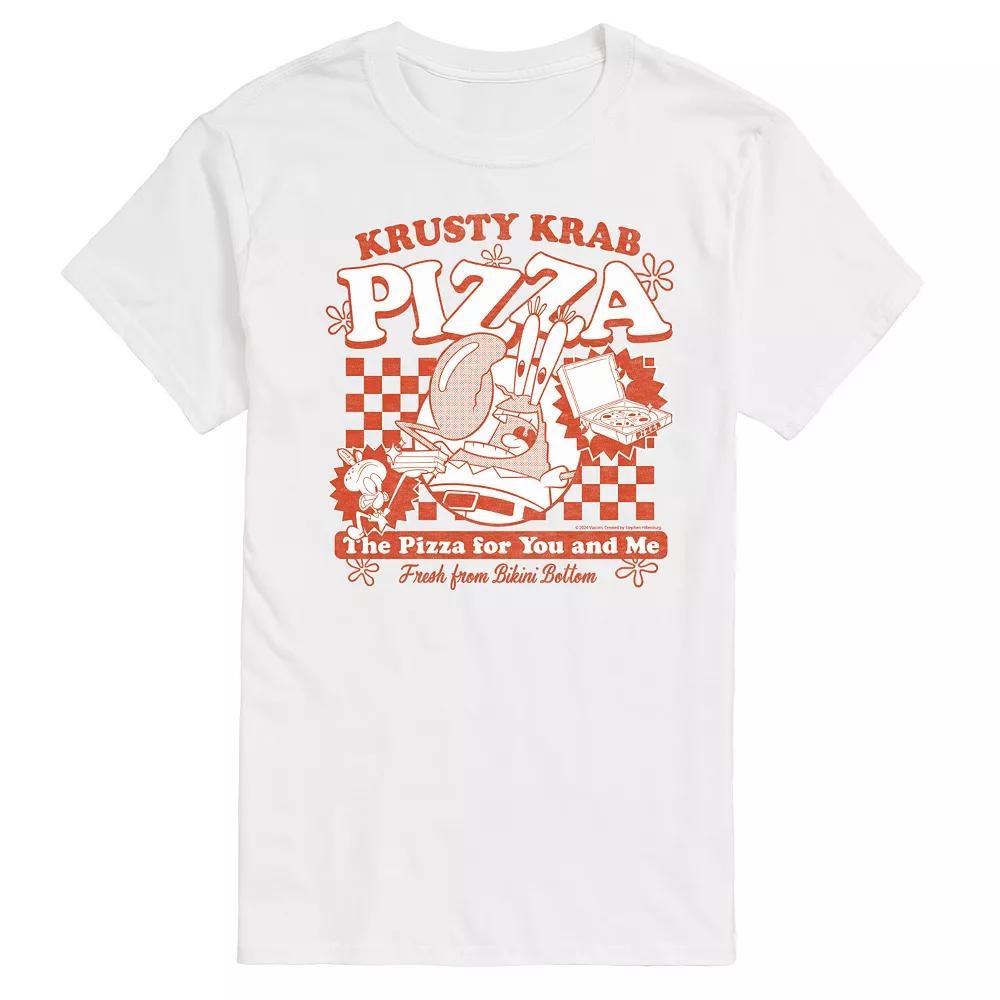 Mens SpongeBob SquarePants Krusty Krab Pizza Graphic Tee Product Image