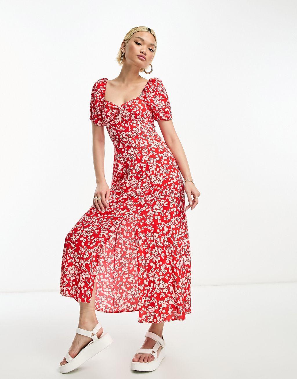& Other Stories puff sleeve midi dress Product Image