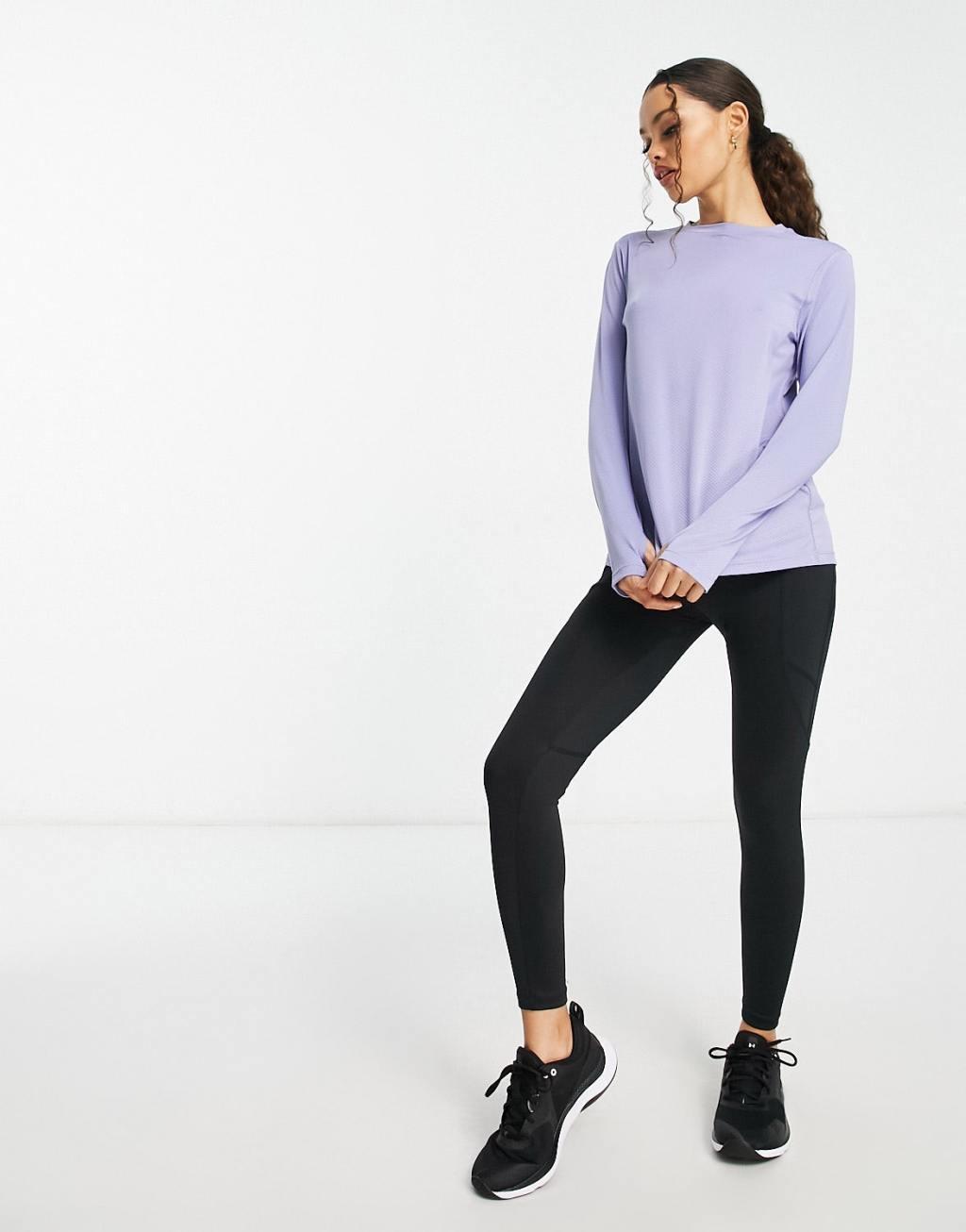 ASOS 4505 Icon long sleeve running top-Gray Product Image