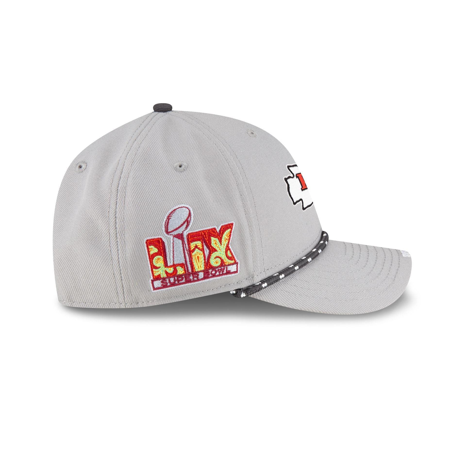 Kansas City Chiefs Super Bowl LIX Sideline 9FORTY M-Crown Snapback Hat Male Product Image