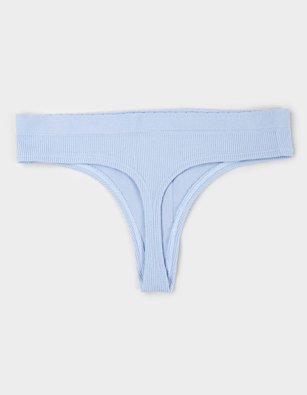 FULL TILT Seamless Thong - LIGHT BLUE Product Image