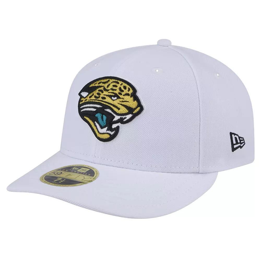 Men's New Era  White Jacksonville Jaguars Throwback Logo Omaha Low Profile 59FIFTY Fitted Hat, Size: 7 3/4 Product Image