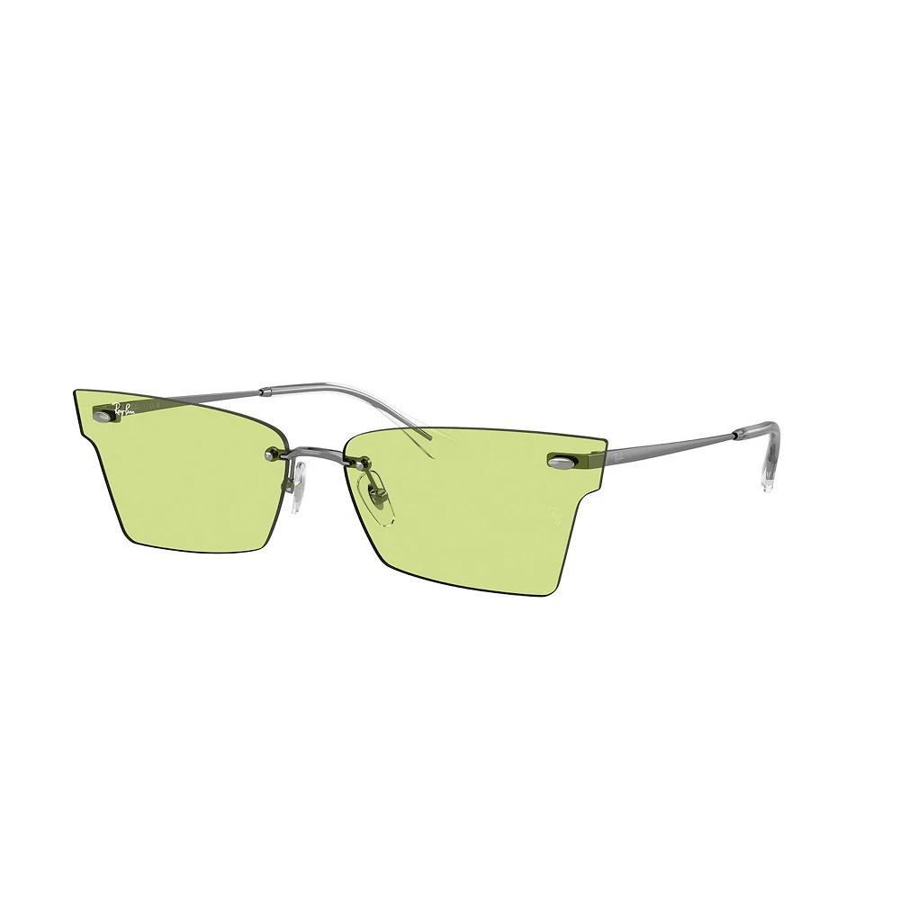Women's Ray-Ban RB3730 64mm Rectangle Sunglasses, Green Product Image