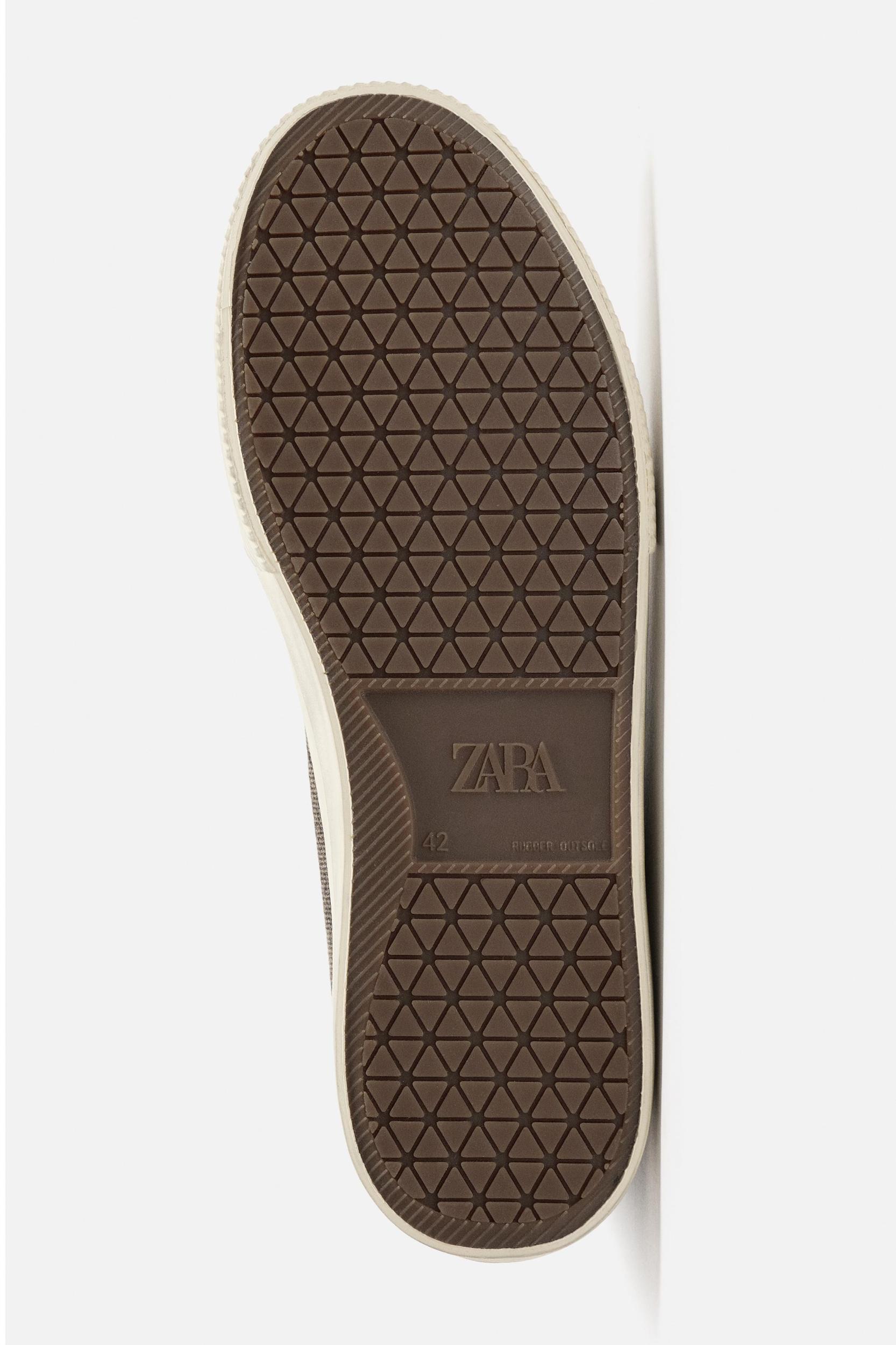 FABRIC HIGH-TOP SNEAKERS Product Image