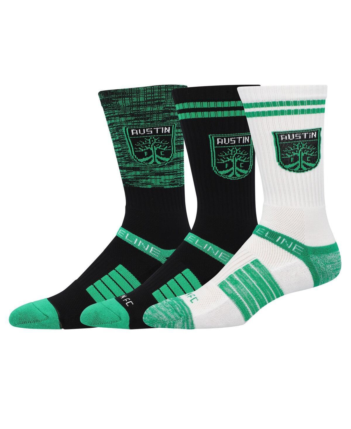 Men's Strideline Austin FC Premium 3-Pack Knit Crew Socks Set, Size: Medium/Large, Afc Team Product Image