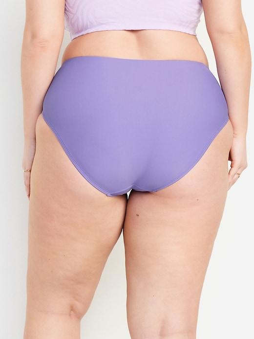 High-Waisted Bikini Swim Bottoms Product Image