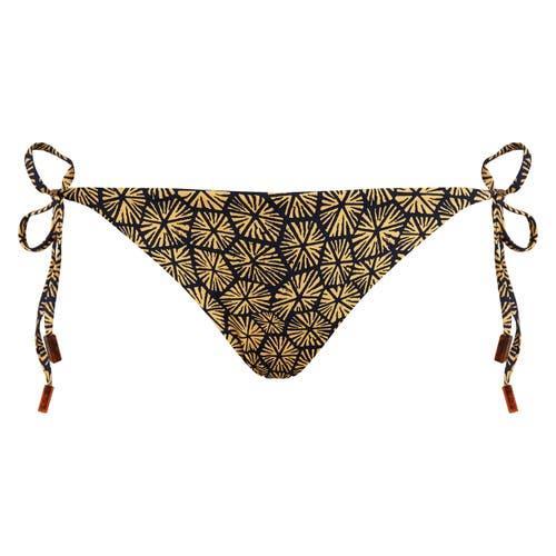 Vilebrequin Women's Carapaces Jersey Mini Brief Bikini Bottom in Bleu Marine at Nordstrom, Size Large Product Image