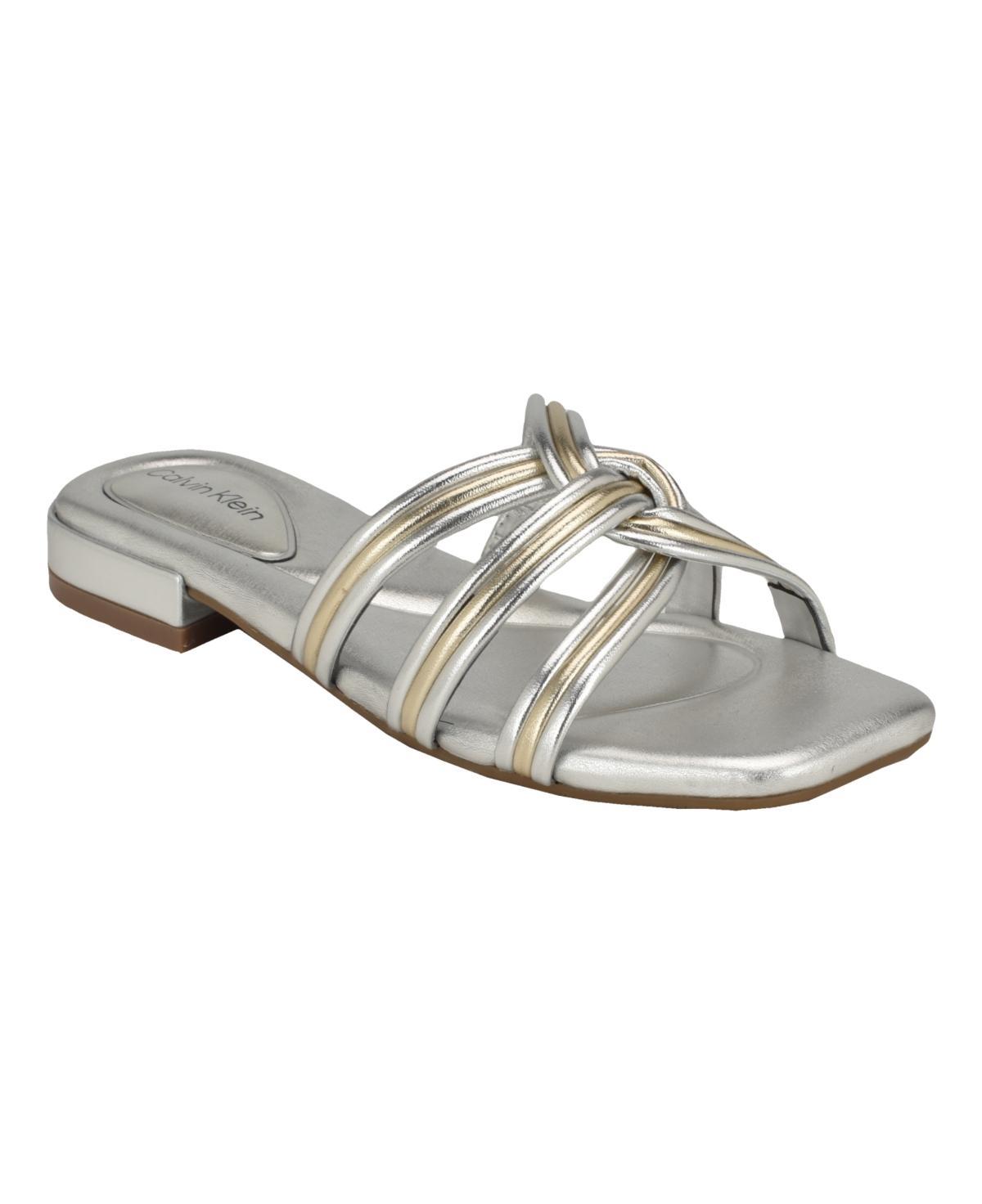 Calvin Klein Womens Tianela Flat Slide Sandals Product Image