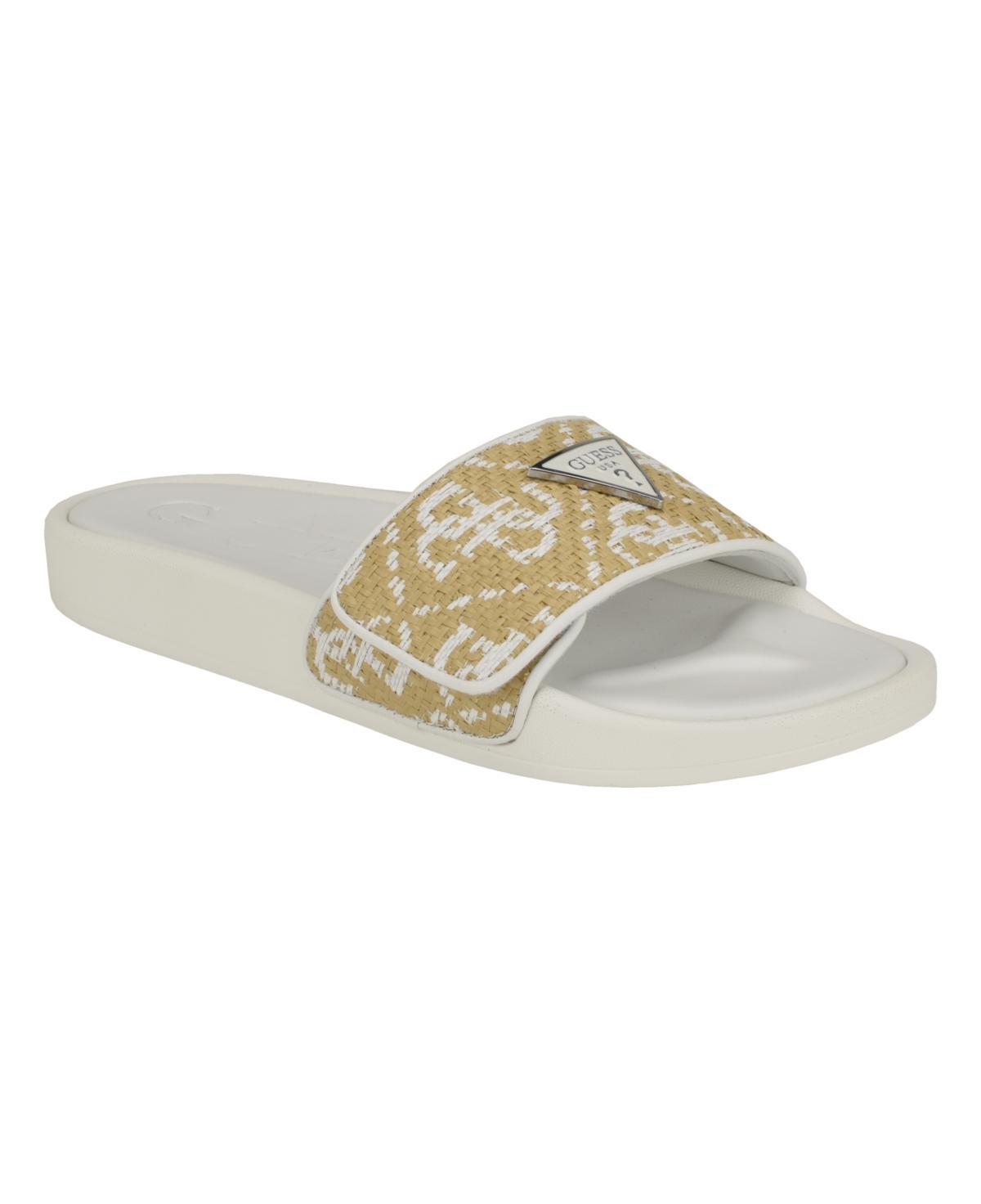 Guess Womens Callena Logo Pool Slides Product Image