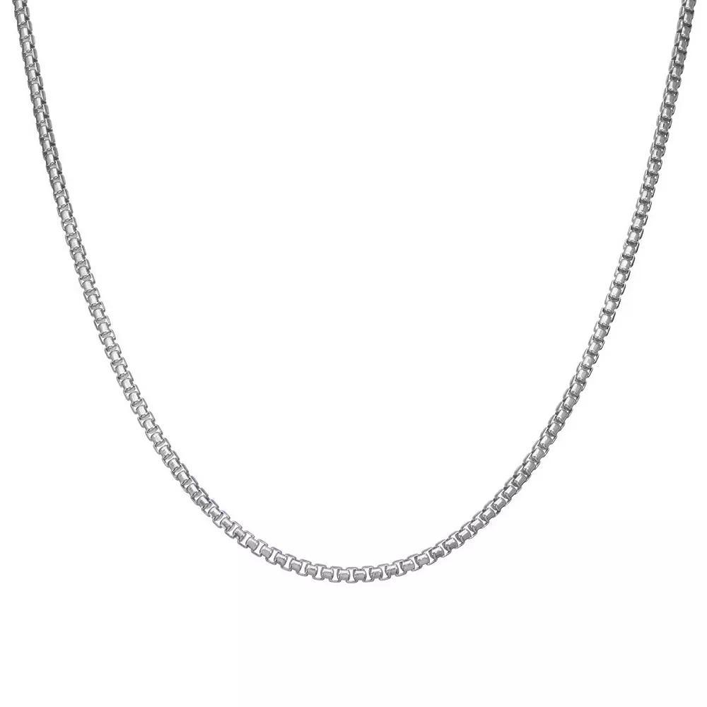 Giorgio di Vicenza Sterling Silver Men's Box Chain Necklace, Size: 20" Product Image